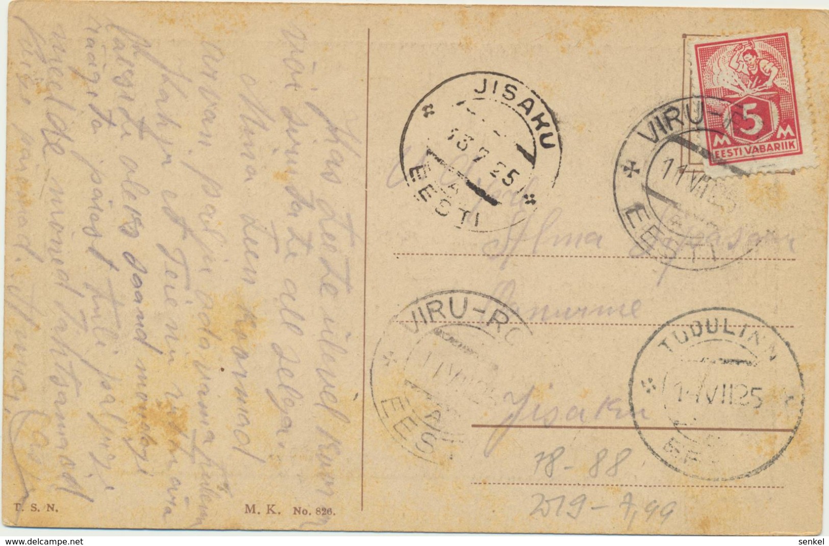 78-88 Estonia  Postal History - Estland