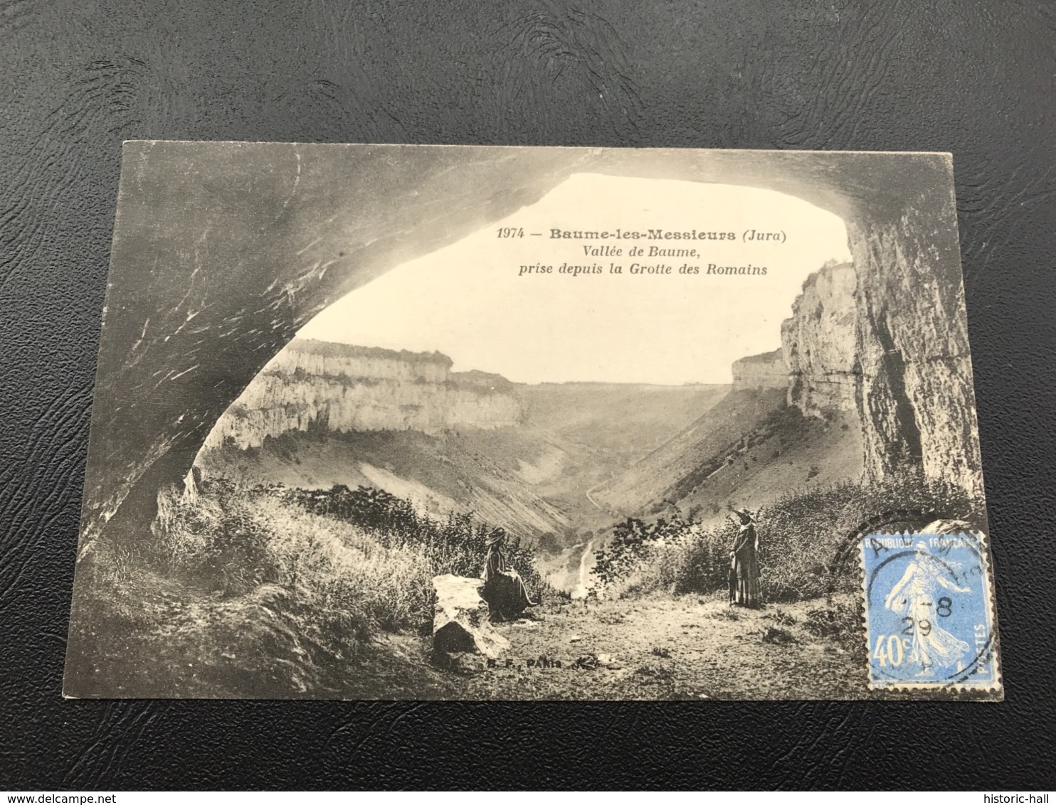 1974 - BAUME LES MESSIEURS Vallée De Beaume, Prise Depuis La Grotte Des Romains - 1929 Timbrée - Baume-les-Messieurs