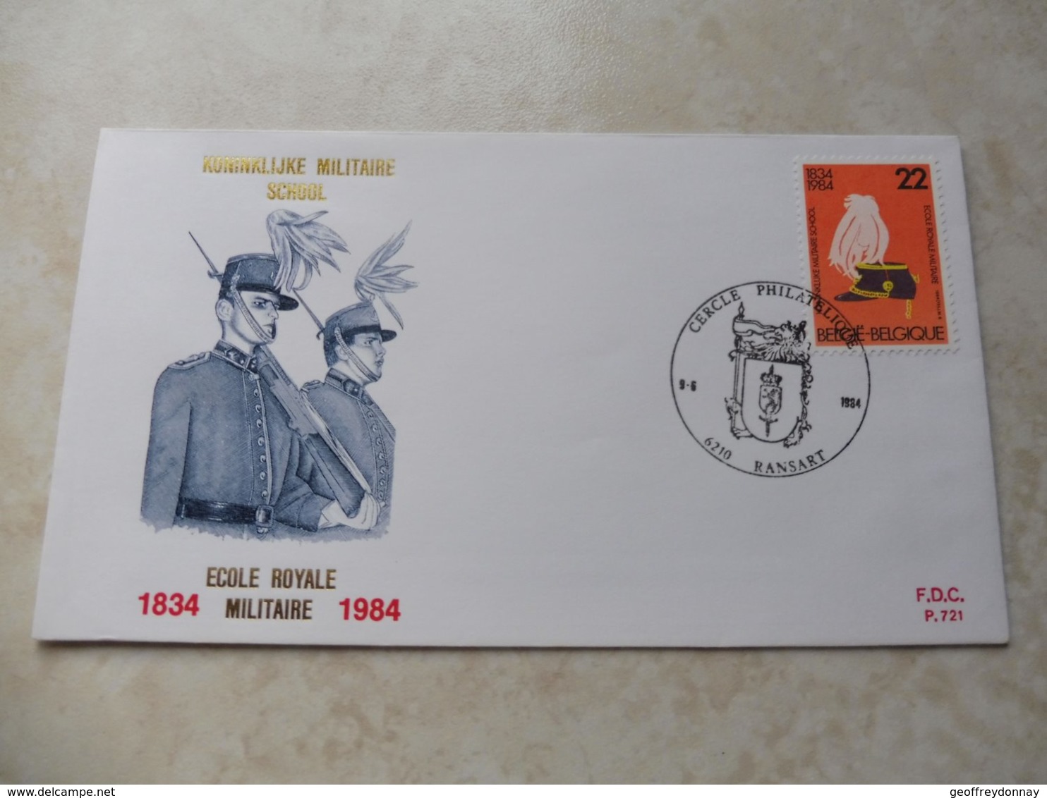 Belgique Fdc Numero 2134 Ecole Militaire - 1981-1990