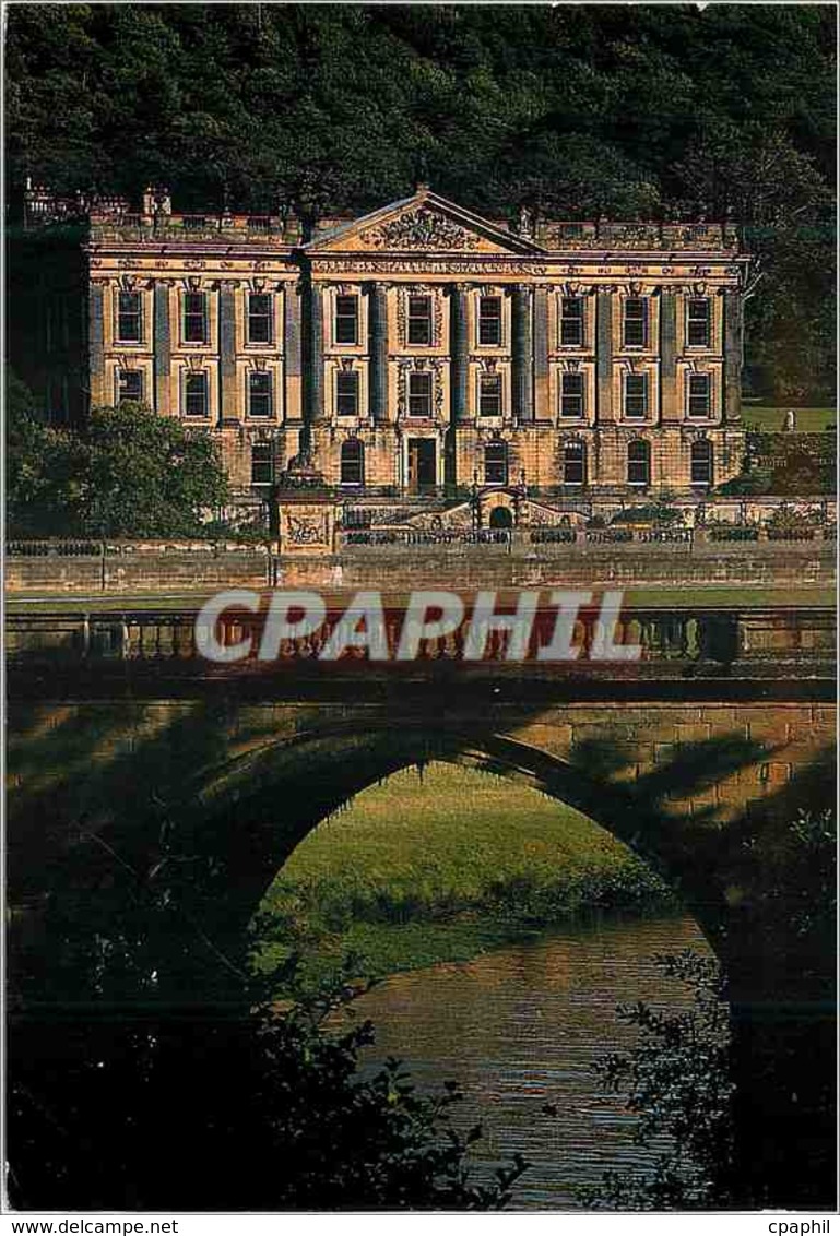 CPM Chatsworth Bakewell Derbyshire View Of The House And Bridge - Derbyshire