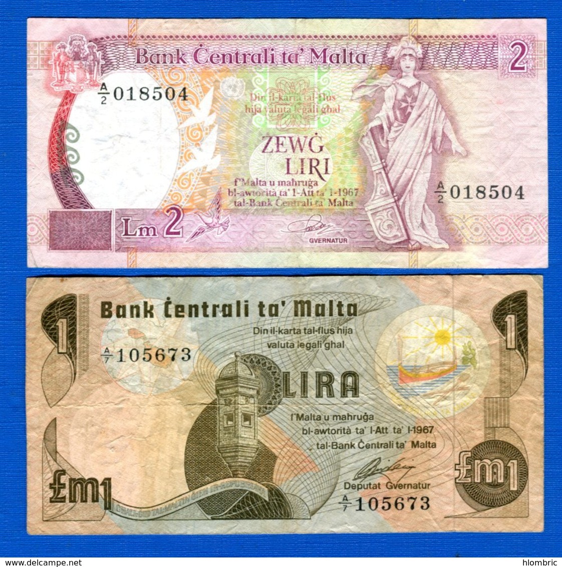 Malte  2    Billets - Malta