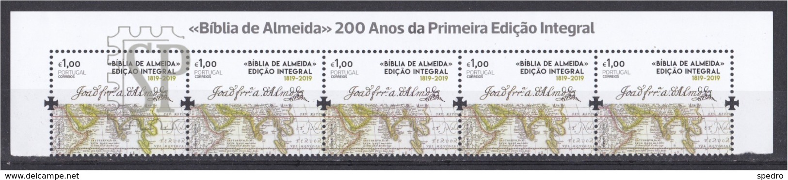 Portugal 2019 Bíblia De Almeida Bible Book Livre Religião Religion Mapa Mundo Map World - Geografia