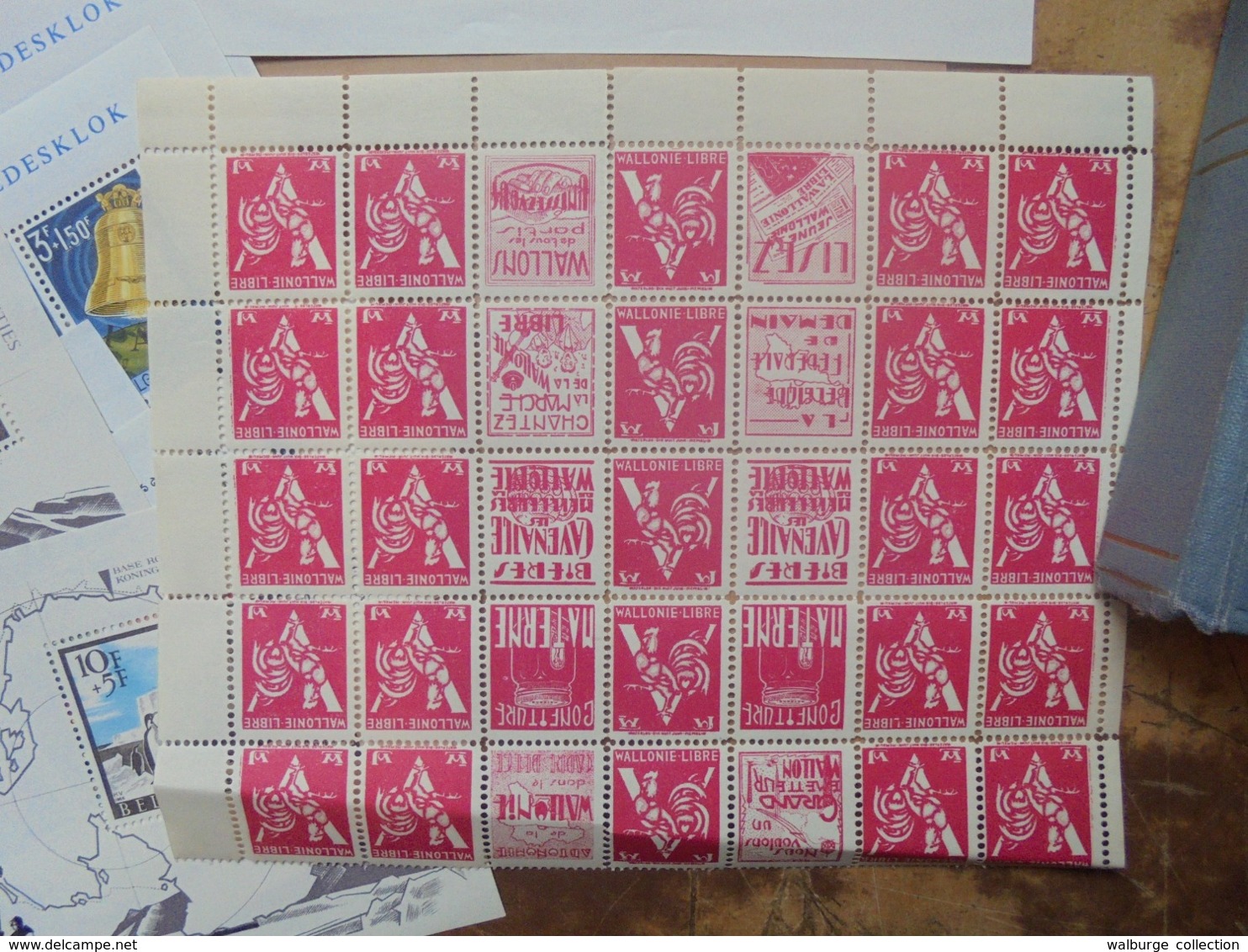 START 1 EURO ! BELGIQUE BEAU VRAC ANNEES 60-70-80s DONT BLOCS+ 53 CARNETS (3 KILOS) - Collections