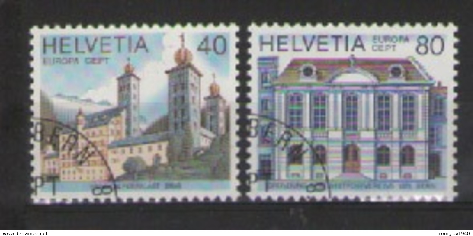 SVIZZERA 1978 EUROPA UNIF. 1058-1059 USATA VF - Usati