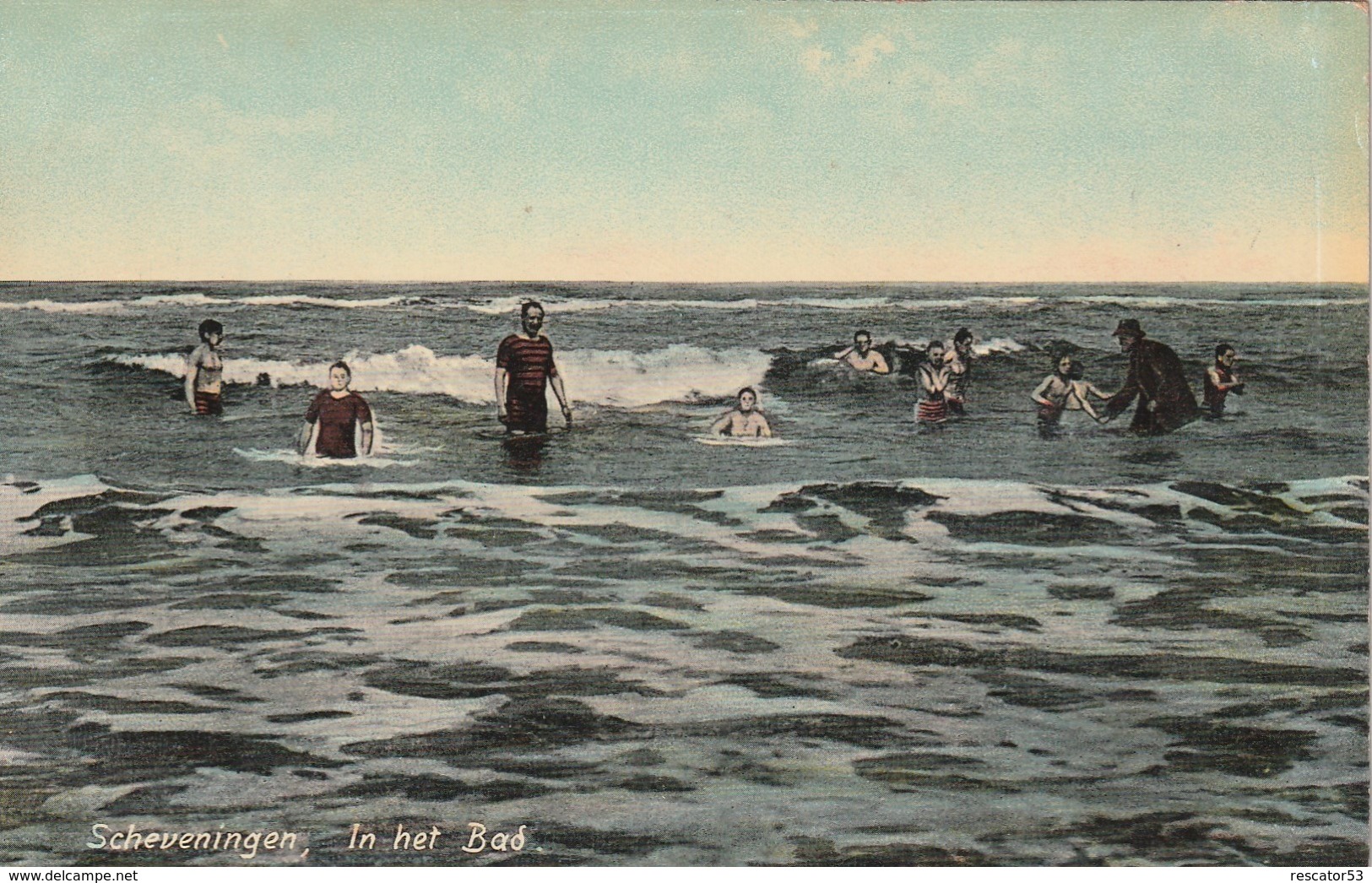 Rare Cpa Scheveningen In Het Bad - Scheveningen