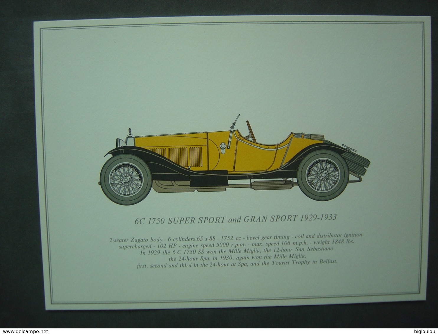 ALFA ROMEO - Collection De 13 Illustrations 31 X 22 Cm - - Car Racing - F1