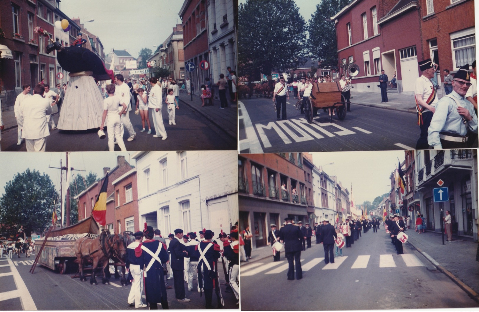 Lot De 27 Photos Couleur 140 Mm X 95 Mm - Années 80 - Cortège Historique Tournai Belgique - Lieux