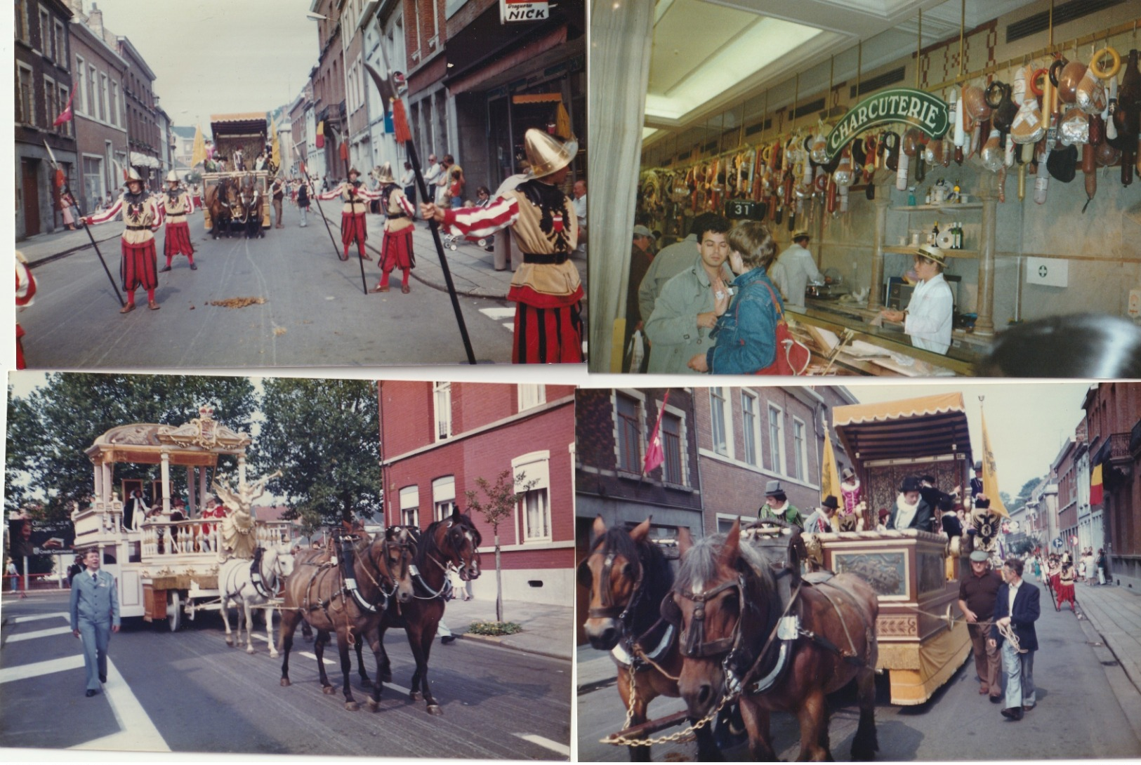 Lot De 27 Photos Couleur 140 Mm X 95 Mm - Années 80 - Cortège Historique Tournai Belgique - Lieux