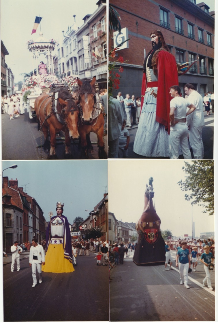 Lot De 27 Photos Couleur 140 Mm X 95 Mm - Années 80 - Cortège Historique Tournai Belgique - Lieux