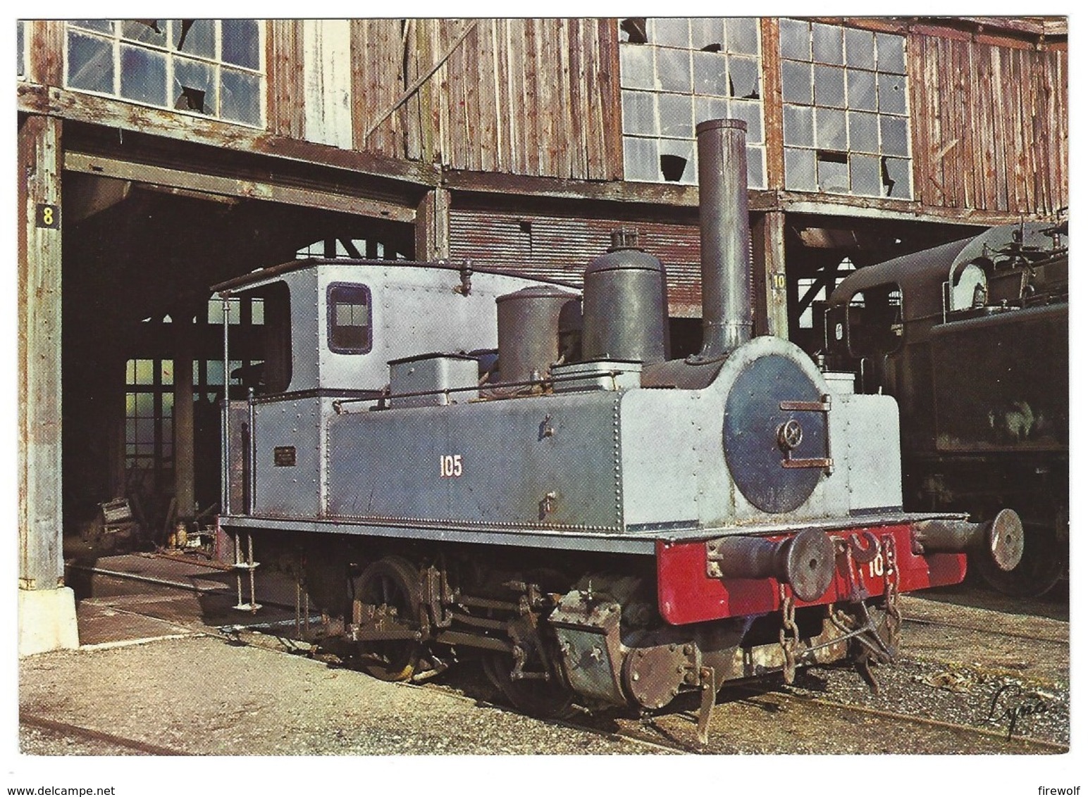 X02 - La 020 T 105 De 1918 Construite Par Corpet Louvet - Dépôt De L'Ajecta à Longueville - Steam Locomotive Railways - Trains