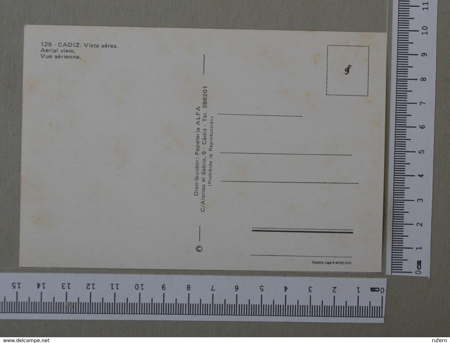 SPAIN - VISTA AEREA -  CADIZ -   2 SCANS    - (Nº32027) - Cádiz