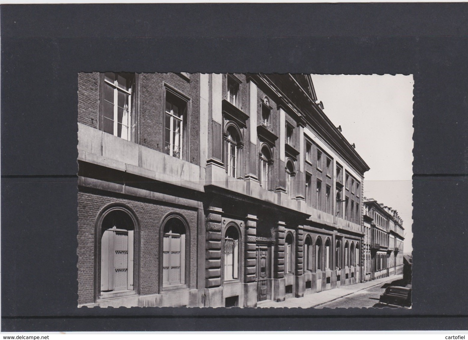 MONS-PENSIONNAT DU SACRE-COEUR-FACADE-RUE FERRER-PAS ECRITE-BROMOPHOTO-PHOTO VERITABLE-14-RARE-VOYEZ LES 2 SCANS ! - Mons