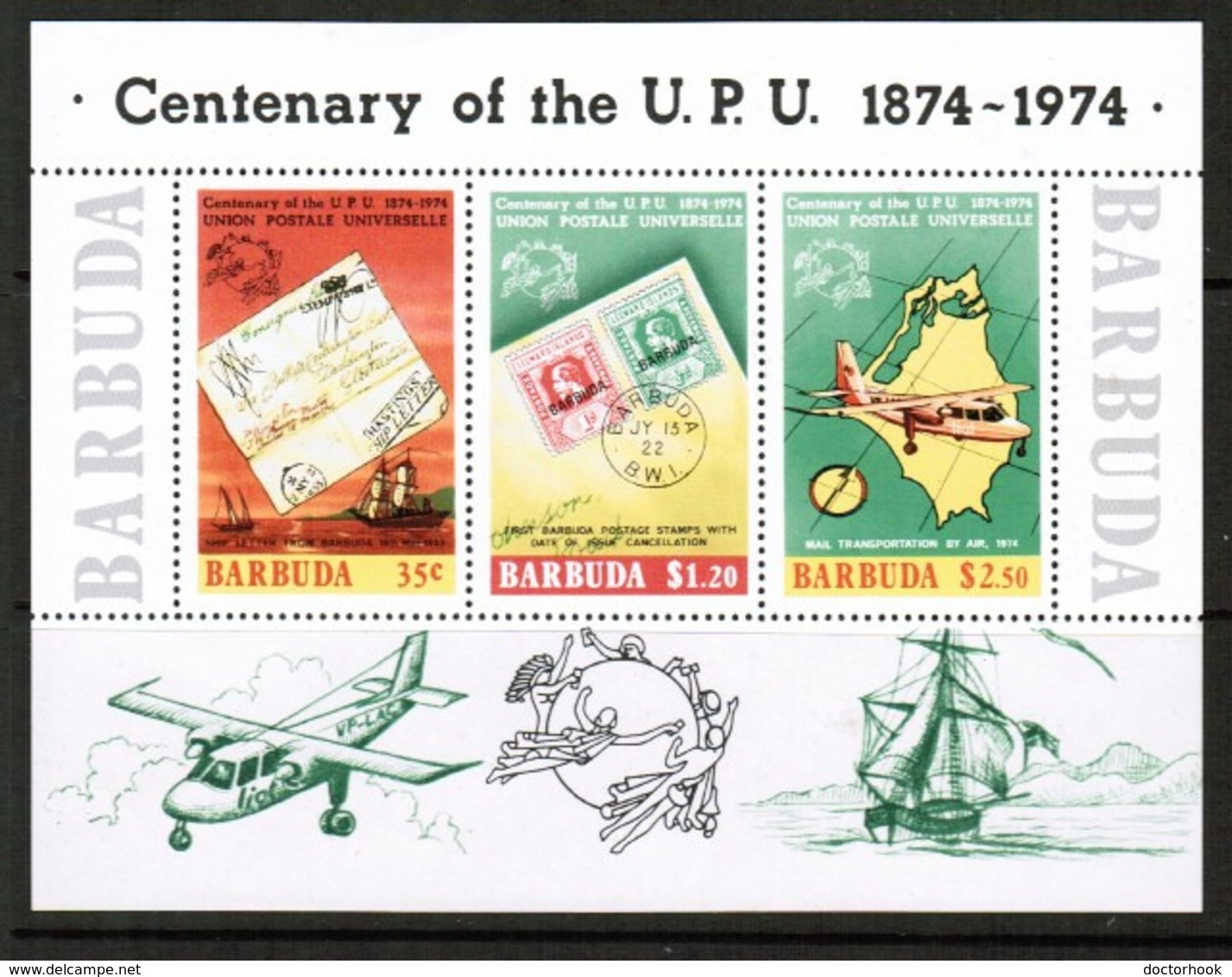 BARBUDA  Scott # 167-9a** VF MINT NH INCLUDING Souvenir Sheet (SS-417) - Barbuda (...-1981)