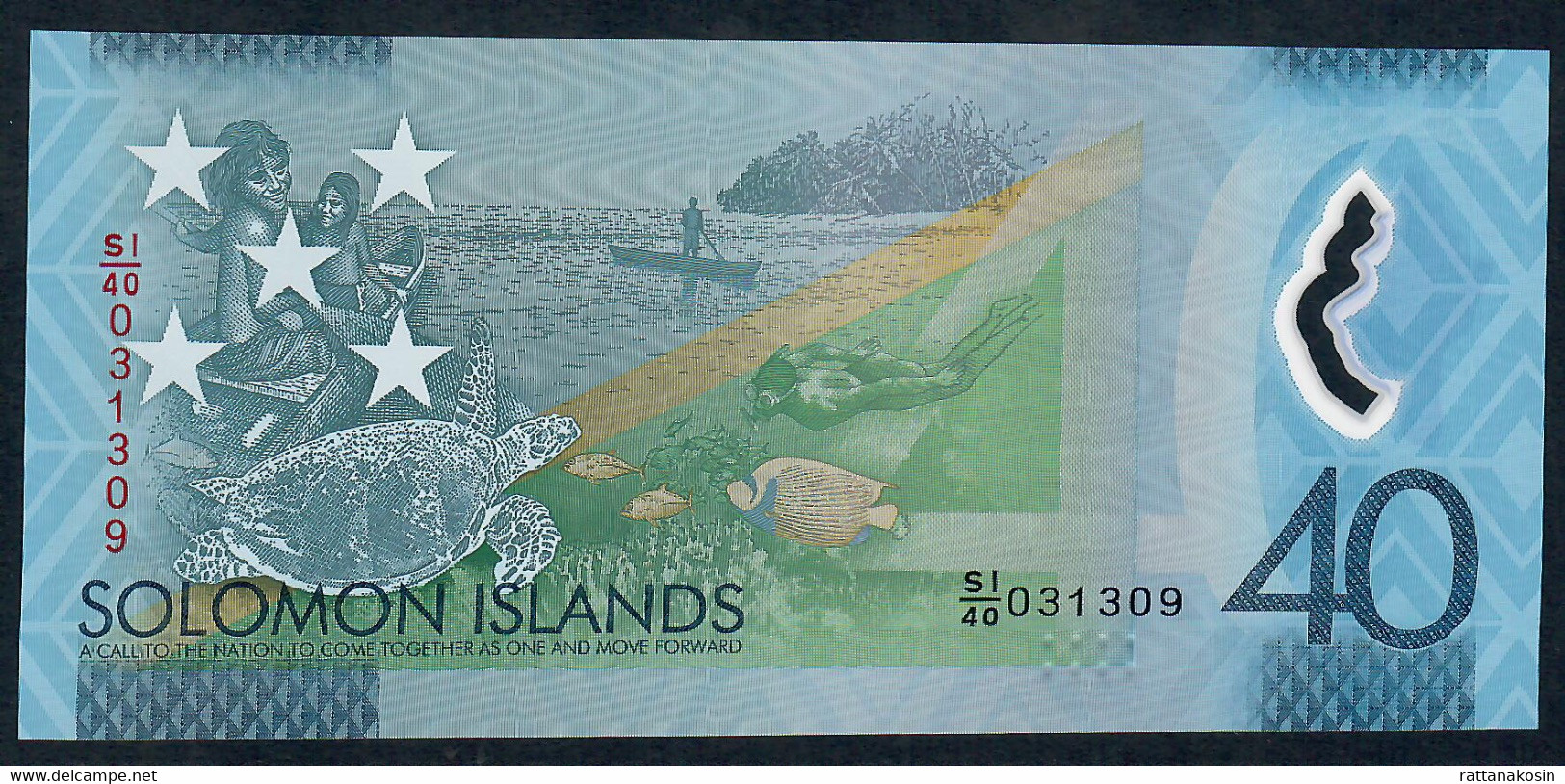 SOLOMONS P37 40 DOLLARS 2018 #SI/40 Signature 8 Commemorative  UNC. - Solomon Islands