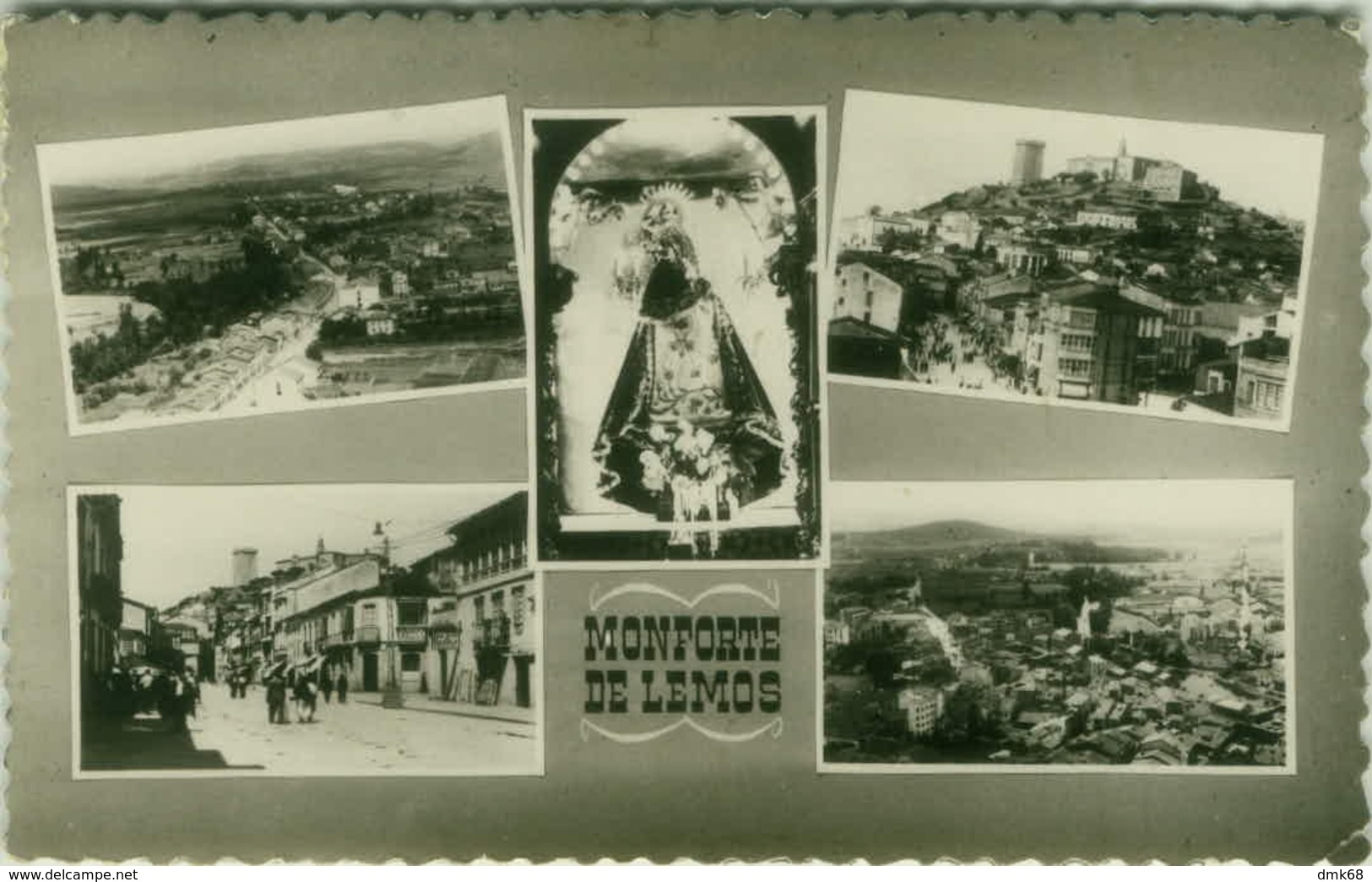 SPAIN - MONFORTE DE LEMOS - MULTIVIEWS - EDIT M. ARRIBAS - RPPC POSTCARD 1950s (BG5237) - Lugo