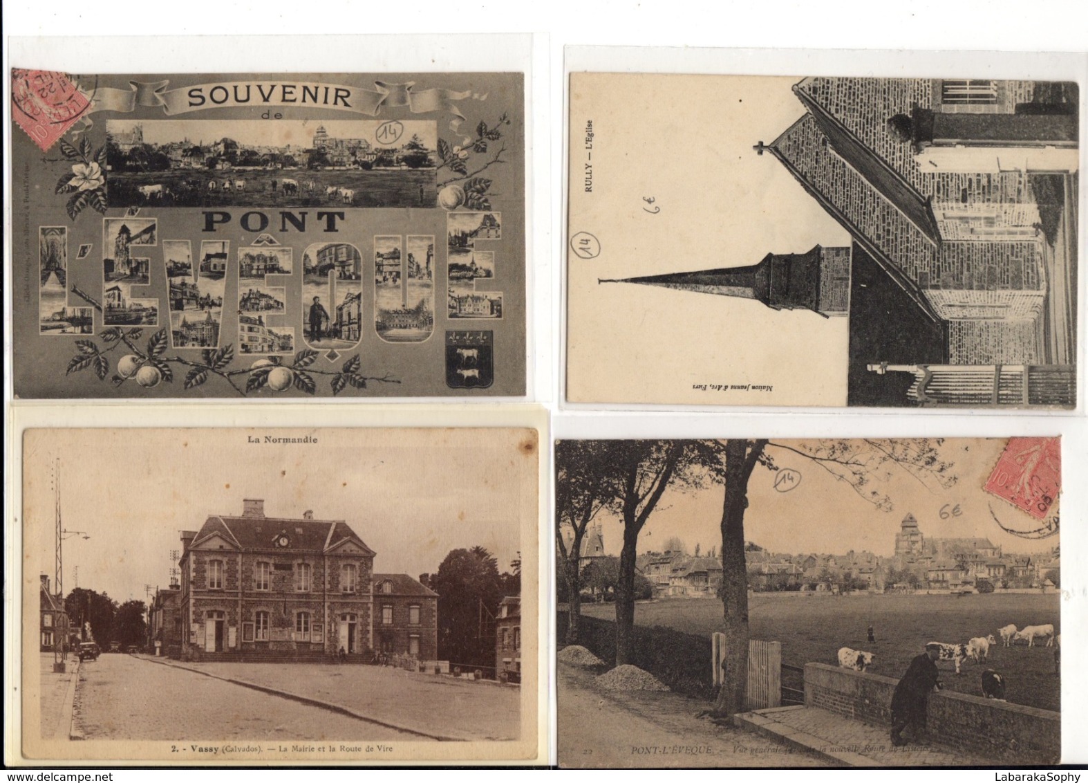 Lot De 25 CPA Du Département Calvados Villes Et Villages - Sonstige & Ohne Zuordnung