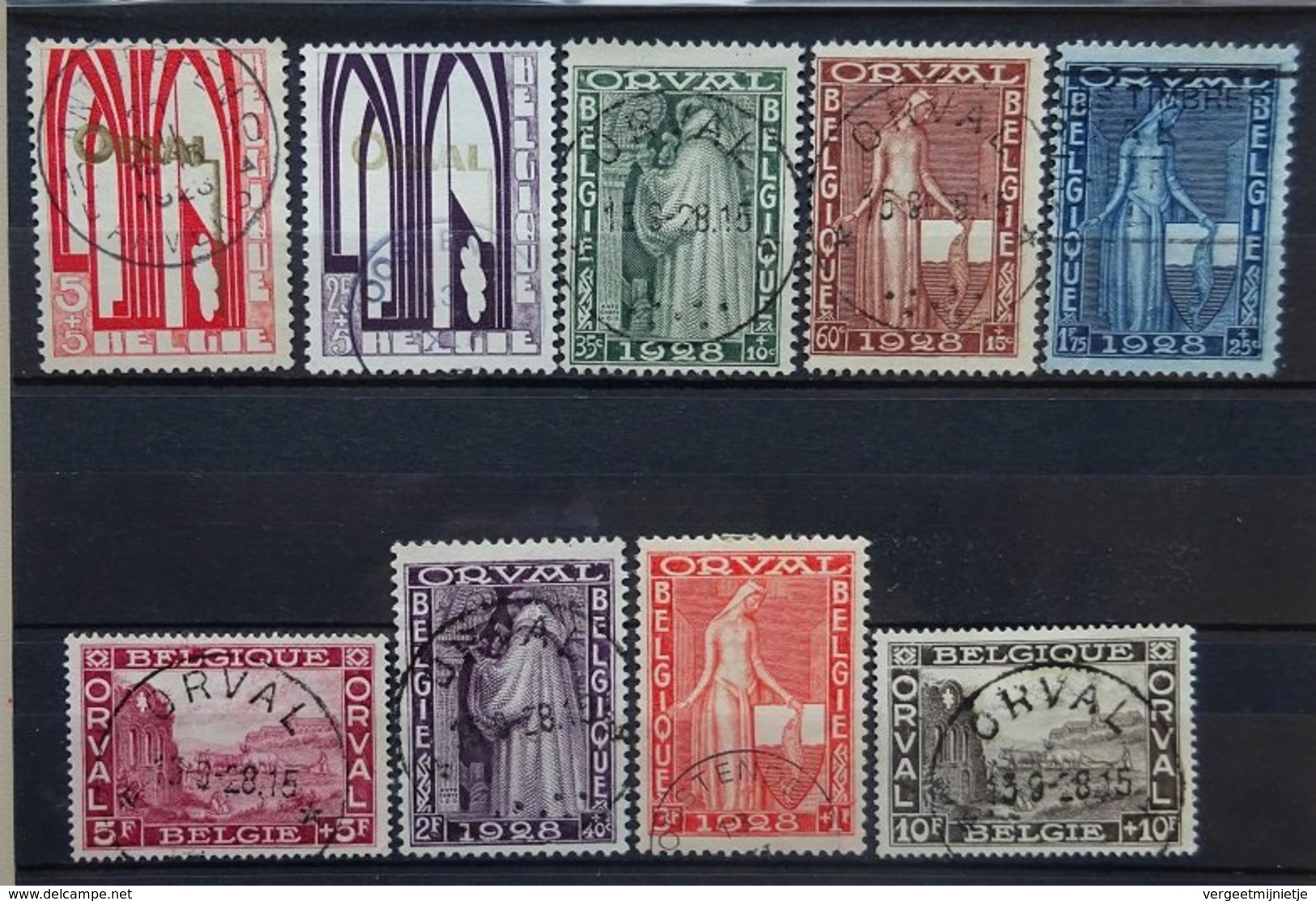 BELGIE  1928    Nr. 258 - 266  'eerste Orval'   Gestempeld   CW  90,00 - Gebruikt