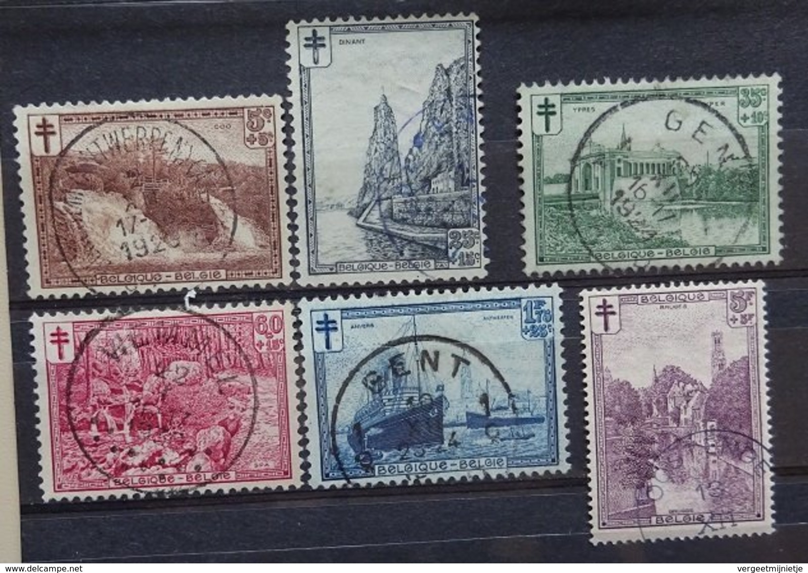 BELGIE  1929    Nr. 293 - 298      Gestempeld   CW  50,00 - Gebruikt