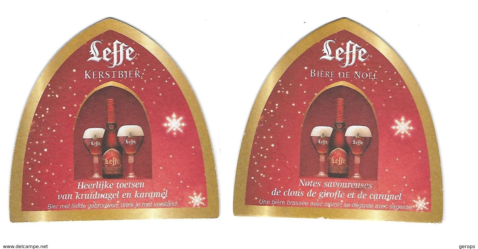 10a Leffe Kerstbier (Export Frankrijk) Rv Biére De Noël - Sous-bocks