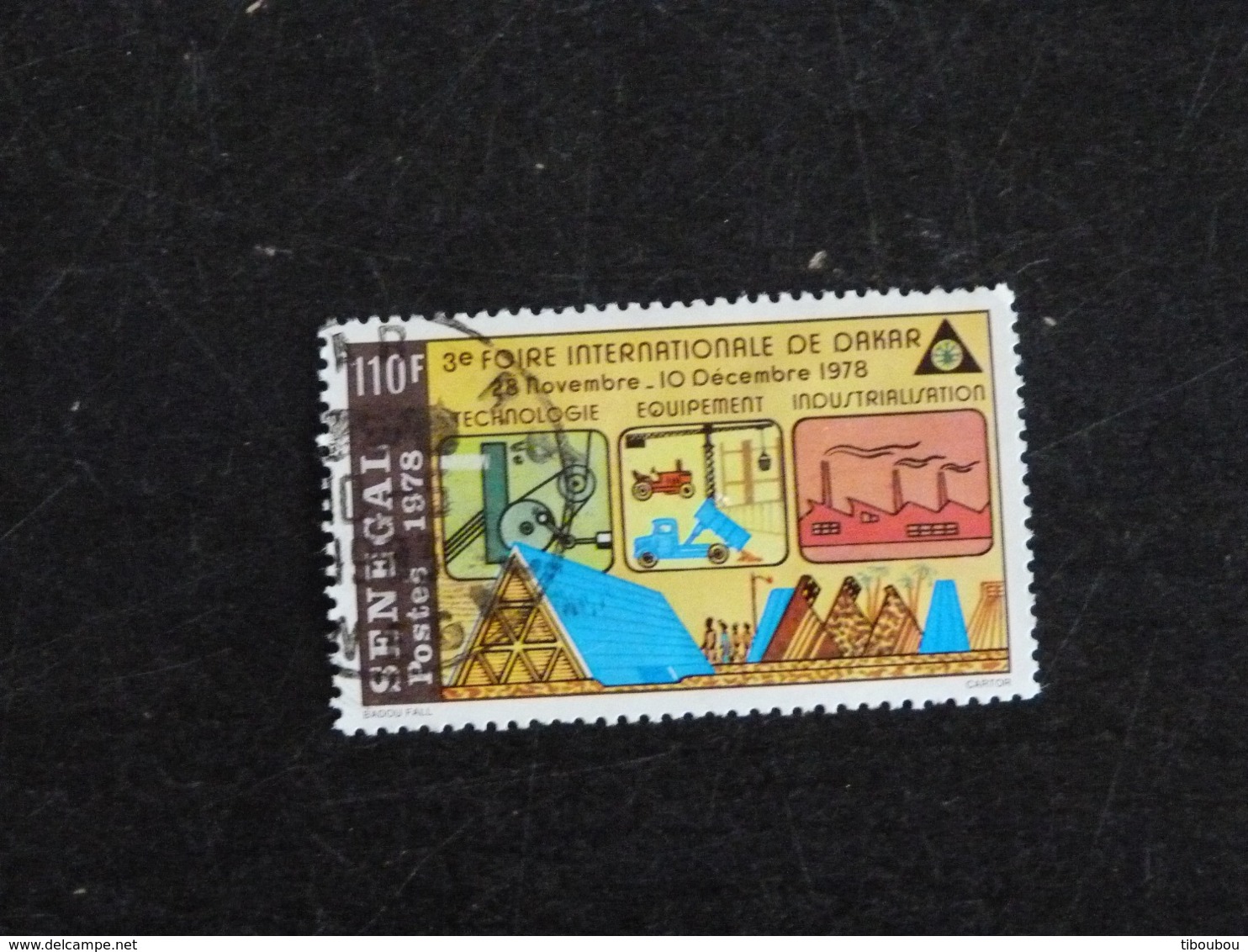 SENEGAL YT 499 OBLITERE - 3e FOIRE INTERNATIONALE DE DAKAR - Sénégal (1960-...)