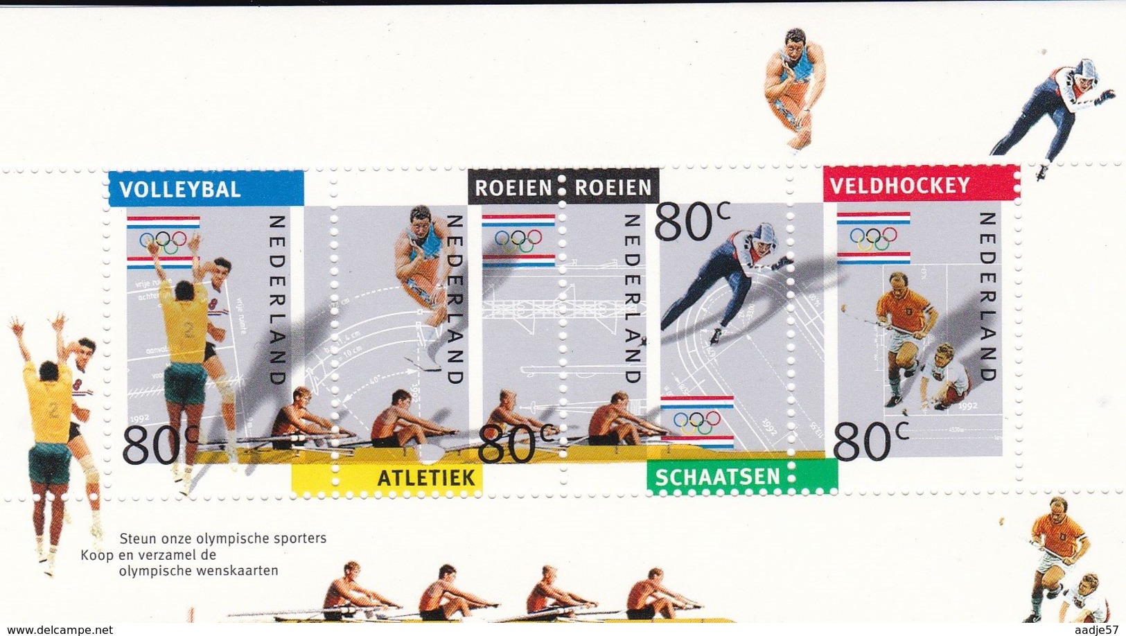 Netherlands Niederlande Pays-Bas  - Sheet Nvph Nr 1517 Olympische Spelen Barcelona MNH** - Blocs