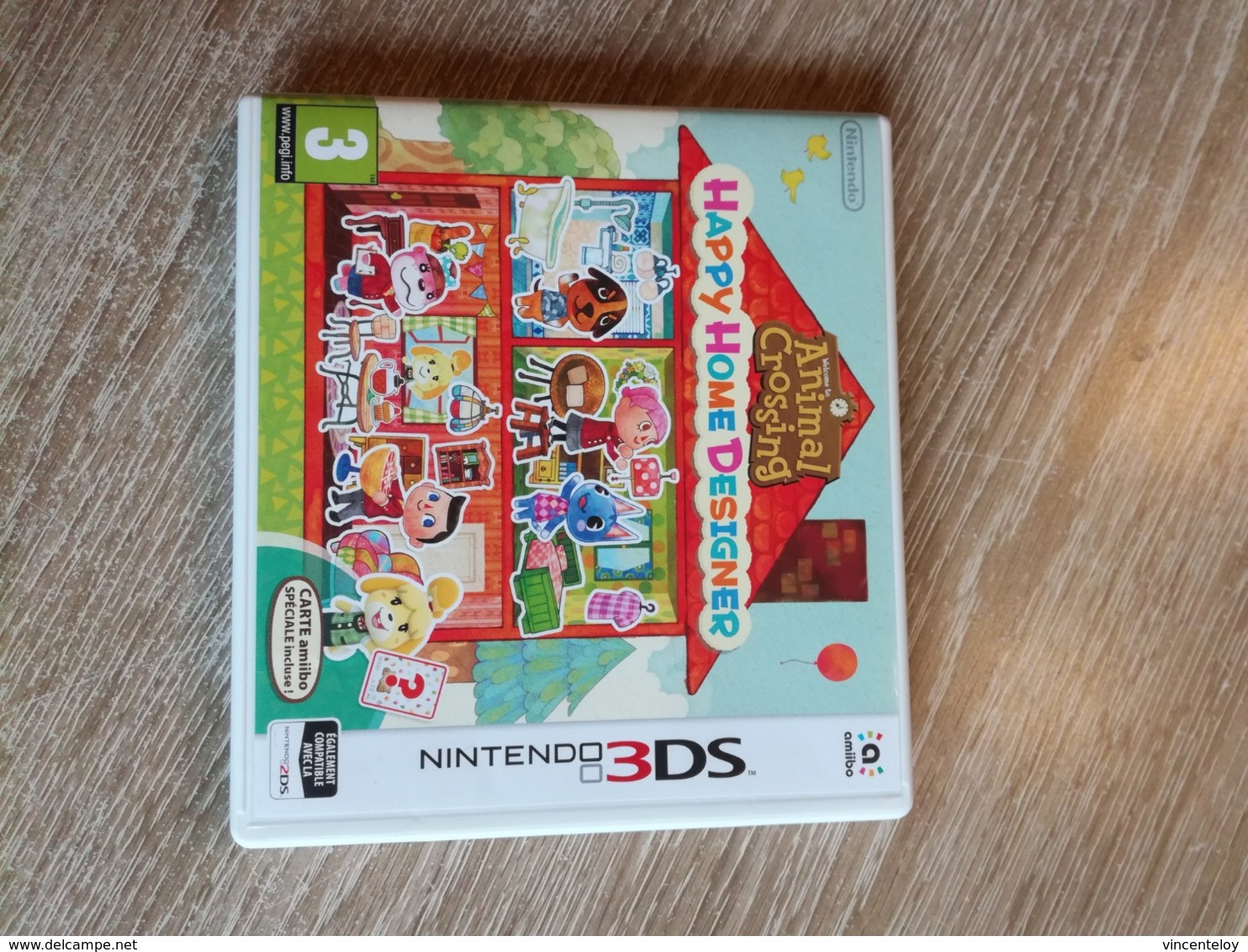 Jeu NINTENDO 3 DS Animal Crossing Happy Home Designer + Carte Amiibo En L Etat Sur Les Photos - Nintendo 3DS