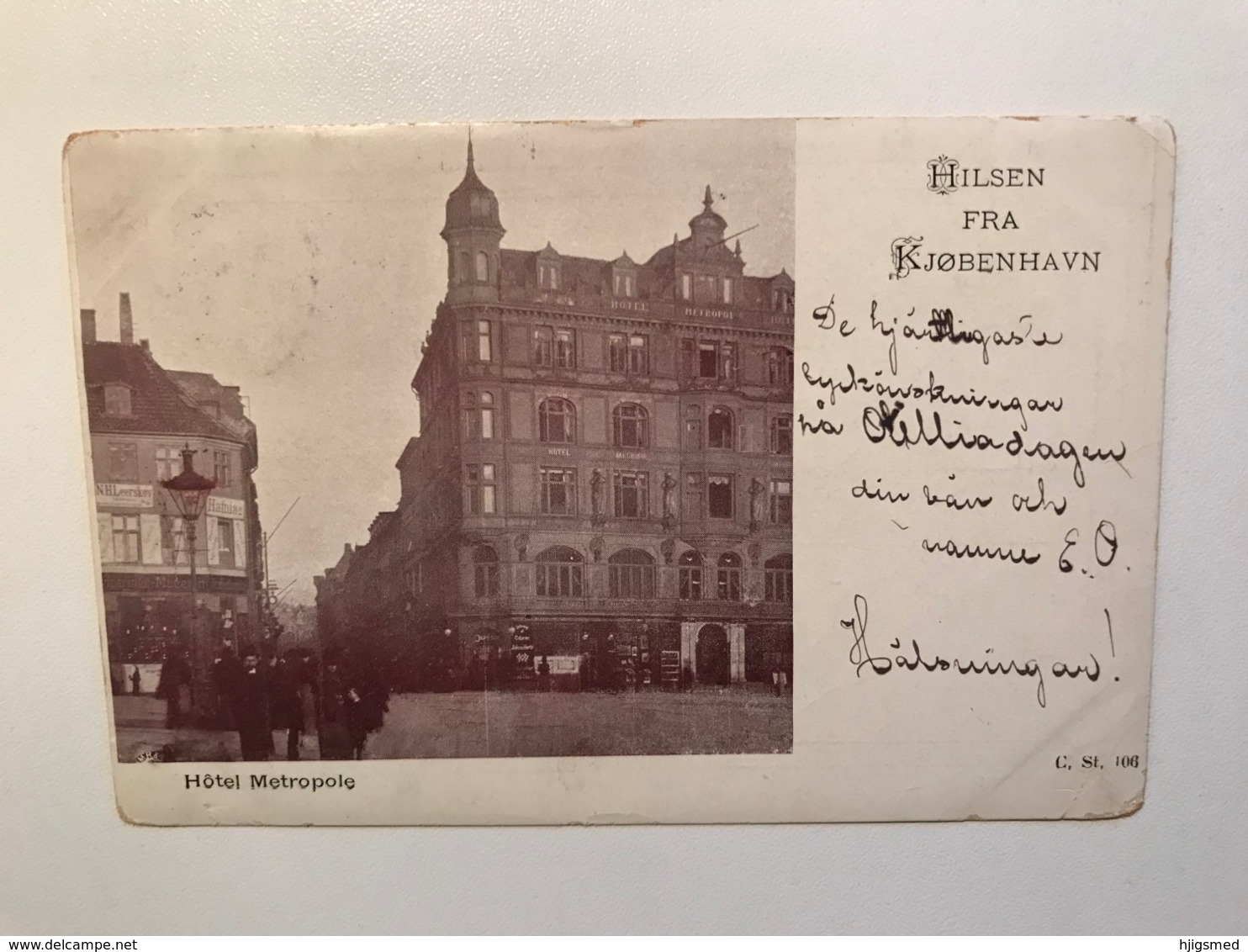 Denmark Copenhagen Kjobenhavn Hotel Metropole Shop Hafnia Leerskov Advertisement 11581 Post Card Postkarte POSTCARD - Danemark