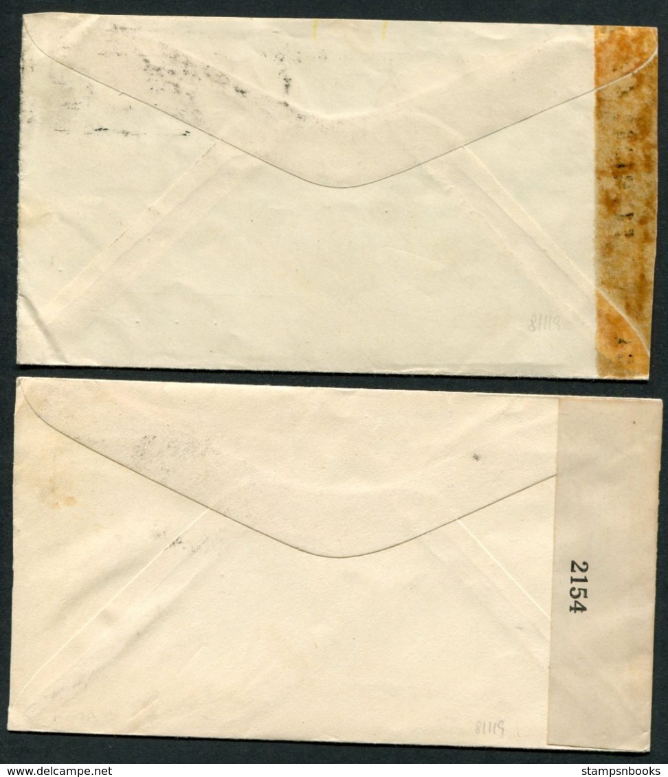 WW2 Mexico 4 X Censor Covers - USA - Mexico