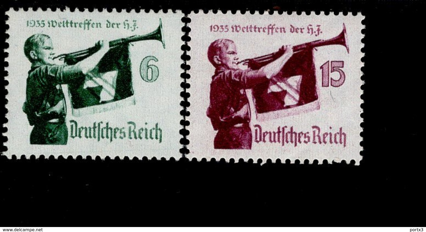 Deutsches Reich 584 - 585 X Jugend Werttreffen MNH Postfrisch ** Neuf (1) - Ungebraucht