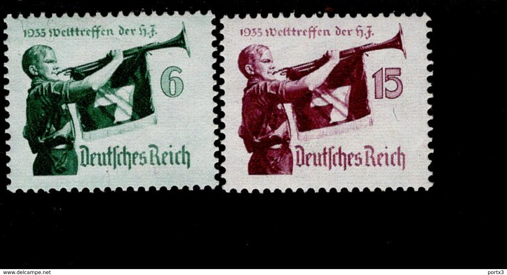 Deutsches Reich 584 - 585 Y Jugend Werttreffen MNH Postfrisch ** Neuf (2) - Ungebraucht
