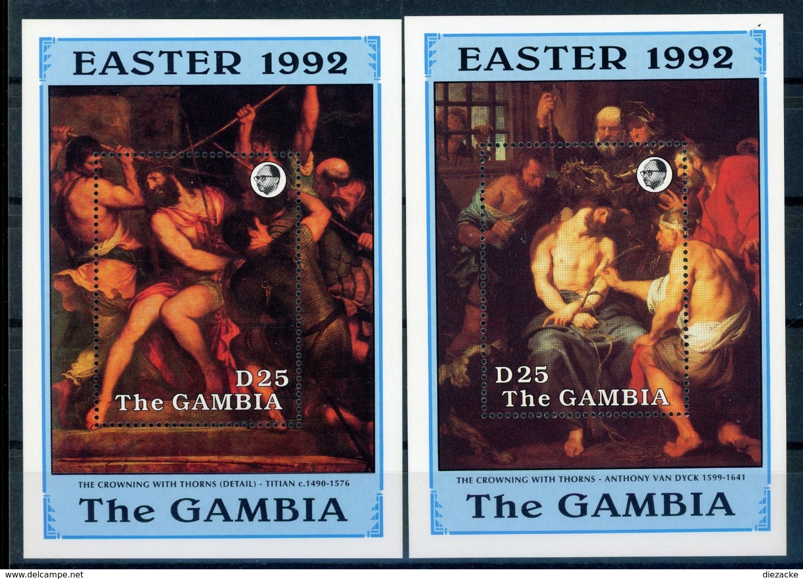 Gambia MiNr. Block 149-50 Postfrisch MNH Kunst (KU652 - Gambie (1965-...)