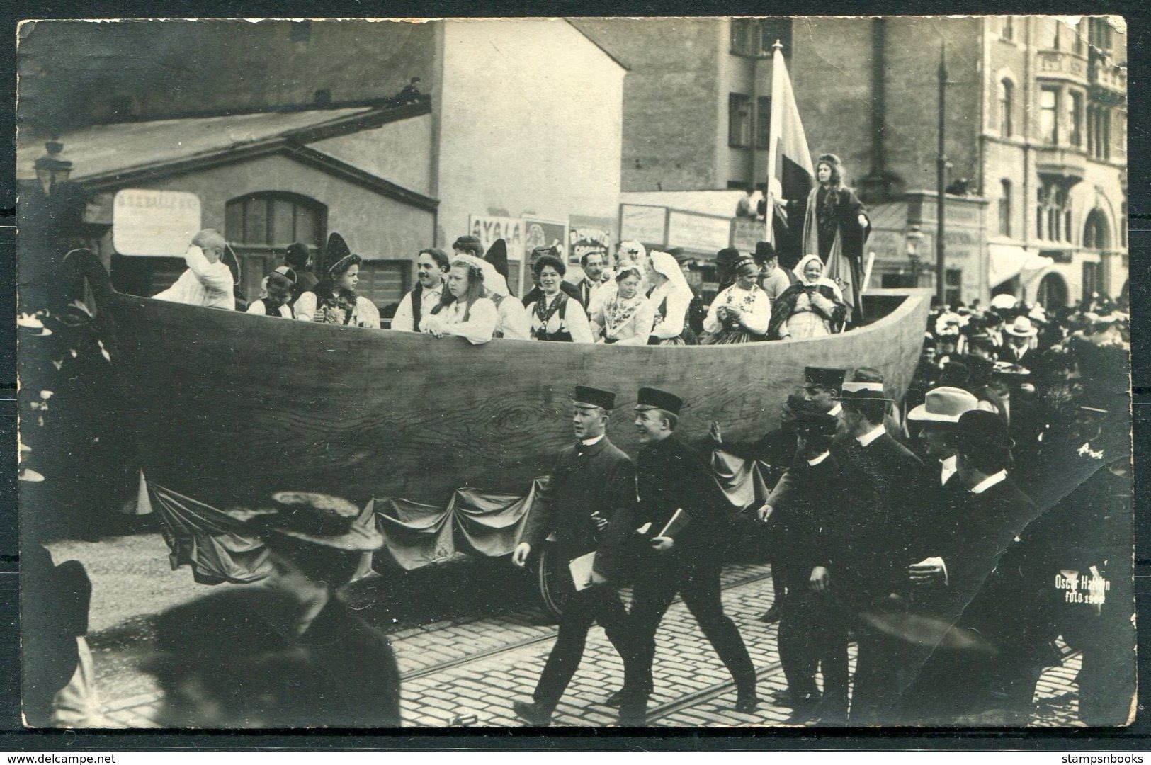 Sweden Barnens Dag Parade Stockholm Postcard. - Sweden