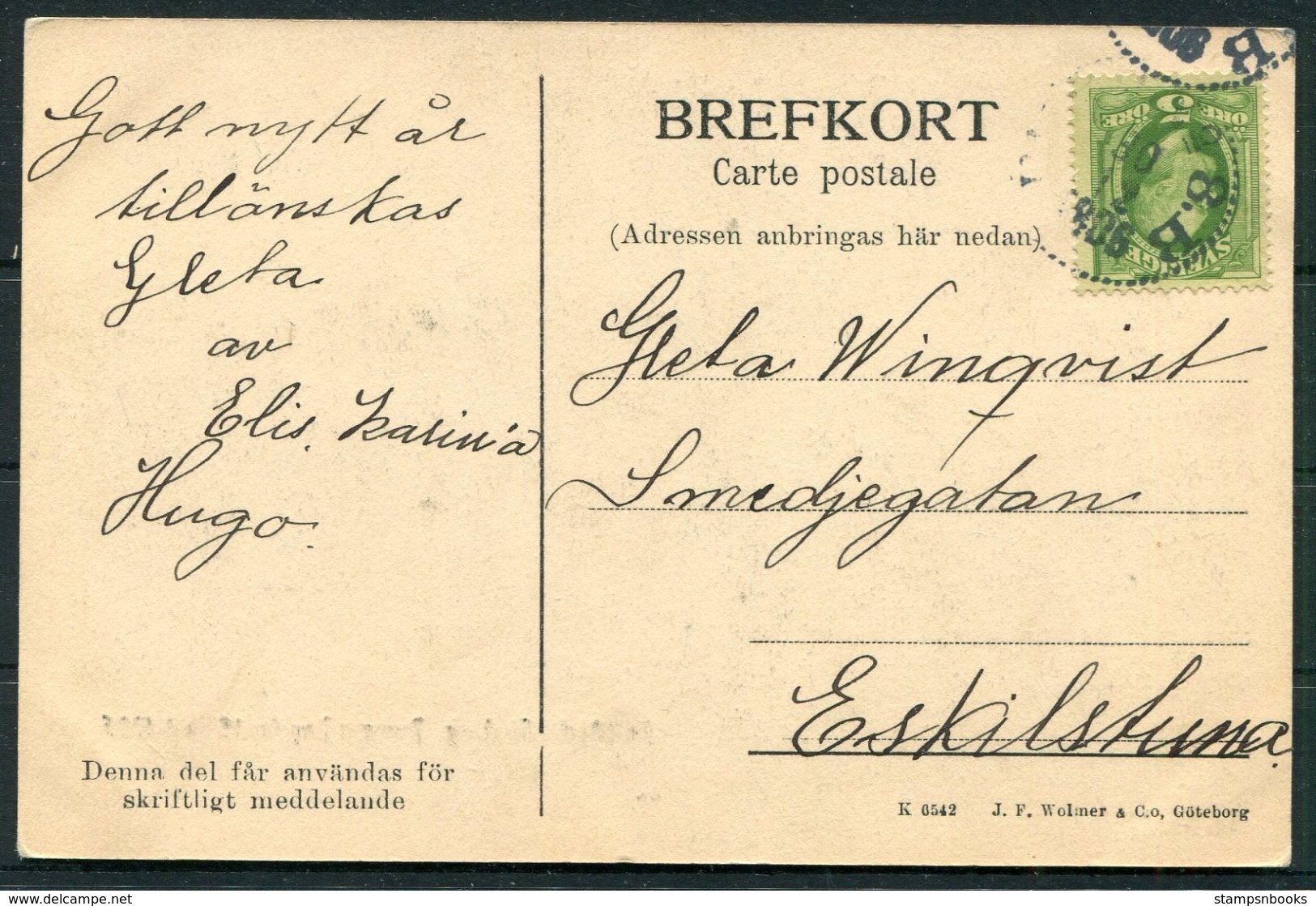 1905 Sweden Barnens Dag Parade Goteborg Postcard. - Suède