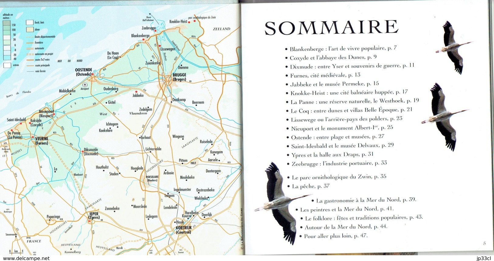 Mer Du Nord De La Panne à Knokke-le-Zoute (Renaissance Du Livre 1999, 47 Pages) - Geographie