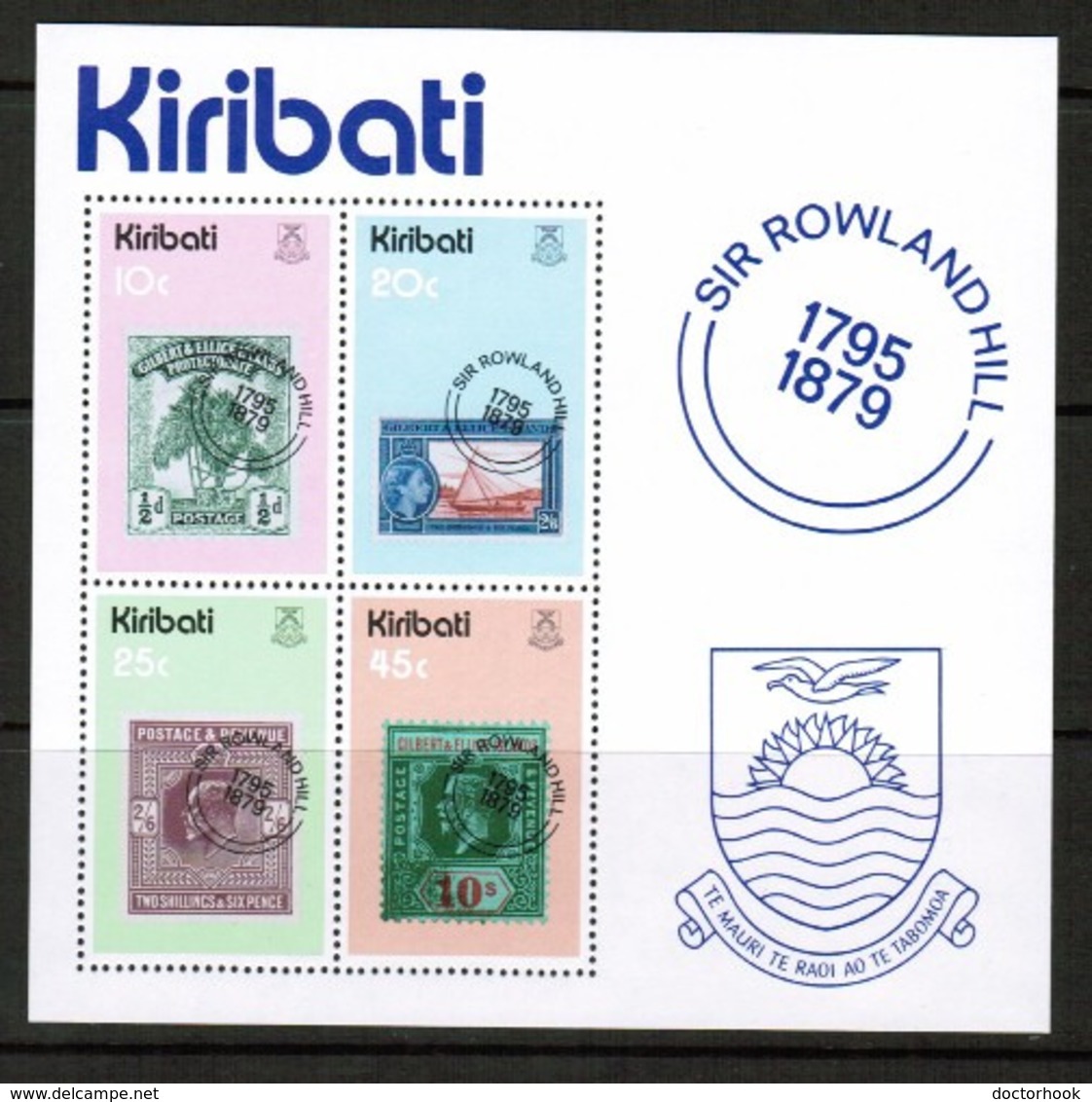 KIRIBATI  Scott # 341-4a** VF MINT NH INCLUDING Souvenir Sheet (SS-428) - Kiribati (1979-...)