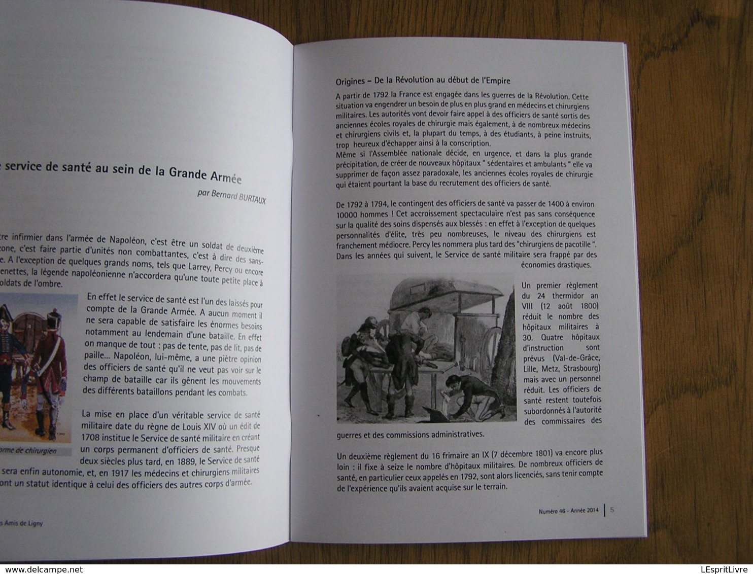 BULLETIN DES AMIS DE LIGNY N° 46 Histoire 1er EMPIRE 1815 Napoléon Service Santé Grande Armée Chirurgien Médecin Elbe - Histoire