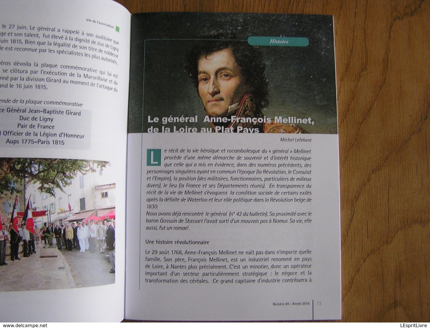 BULLETIN DES AMIS DE LIGNY N° 49 Histoire 1er EMPIRE 1815 Napoléon Général Mellinet Bruxelles L'Esclavage Esclave - Histoire