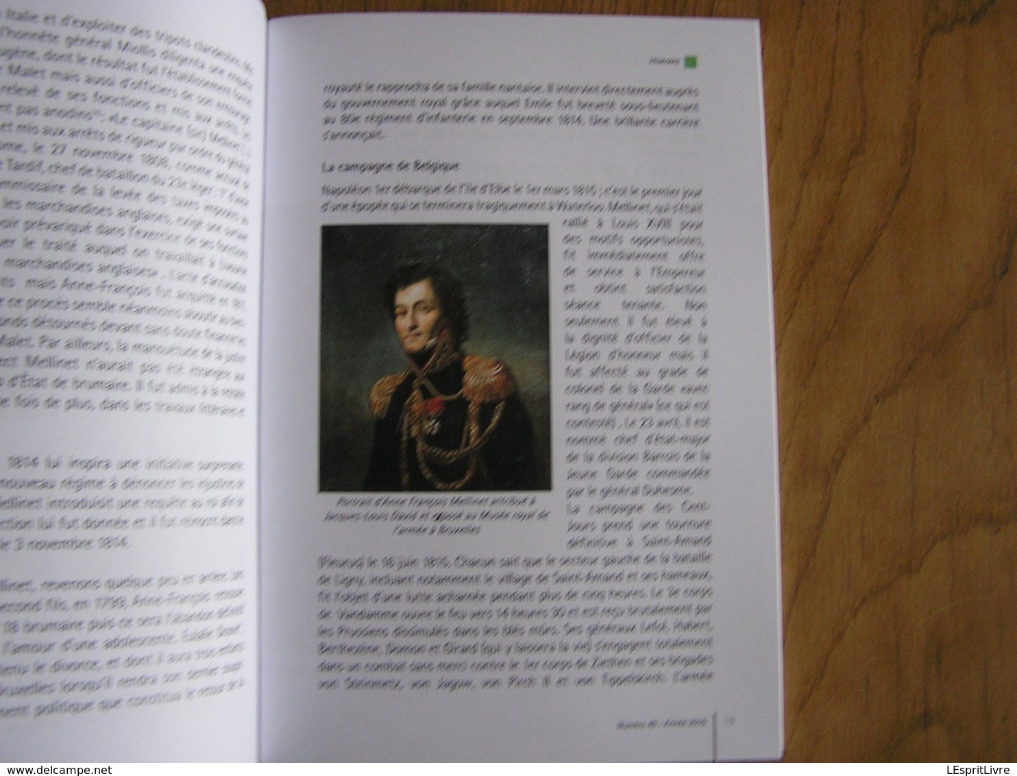 BULLETIN DES AMIS DE LIGNY N° 49 Histoire 1er EMPIRE 1815 Napoléon Général Mellinet Bruxelles L'Esclavage Esclave