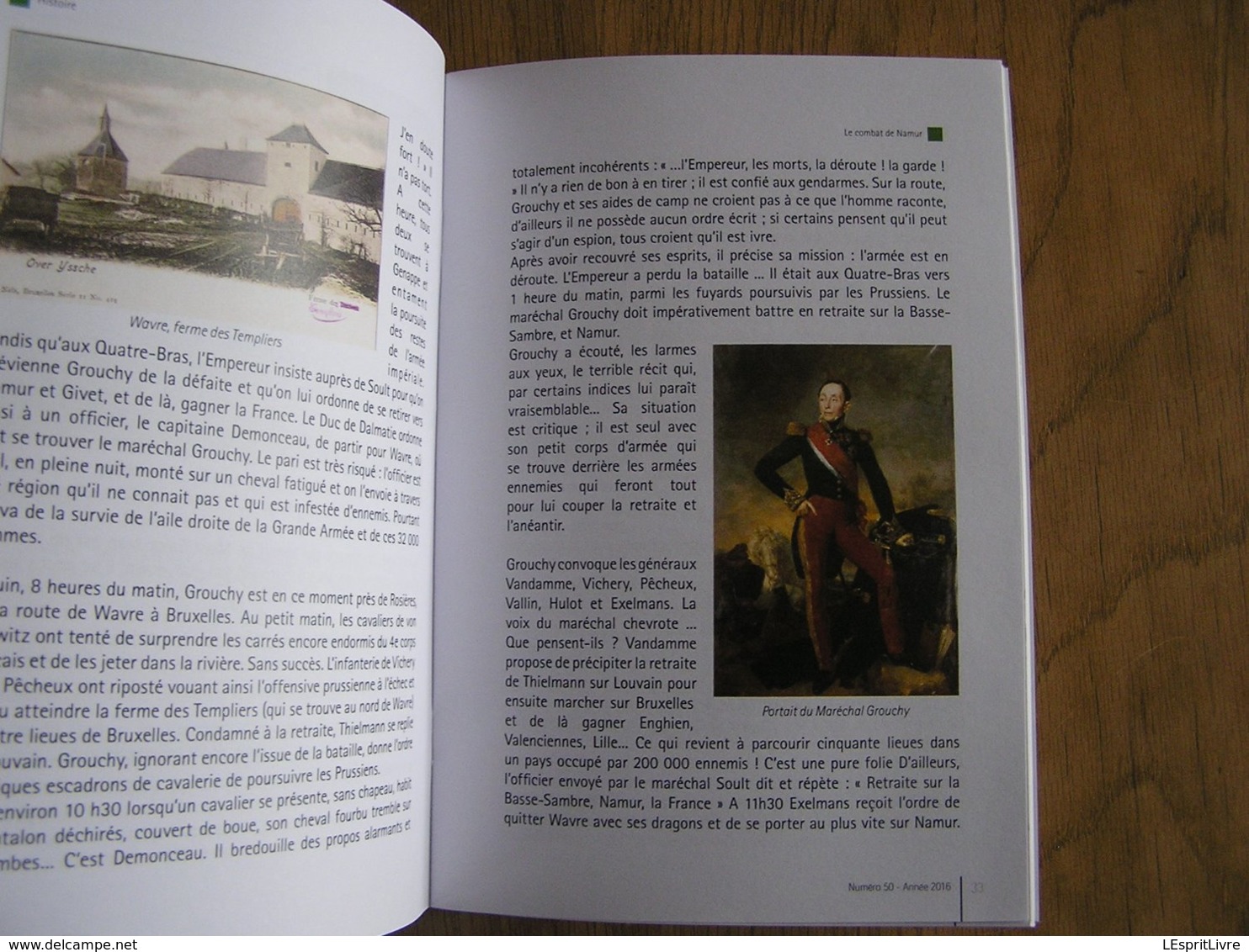 BULLETIN DES AMIS DE LIGNY N° 50 Histoire 1er EMPIRE 1815 Napoléon 5 ème de Ligne à Namur Combats Sous Préfet Dinant