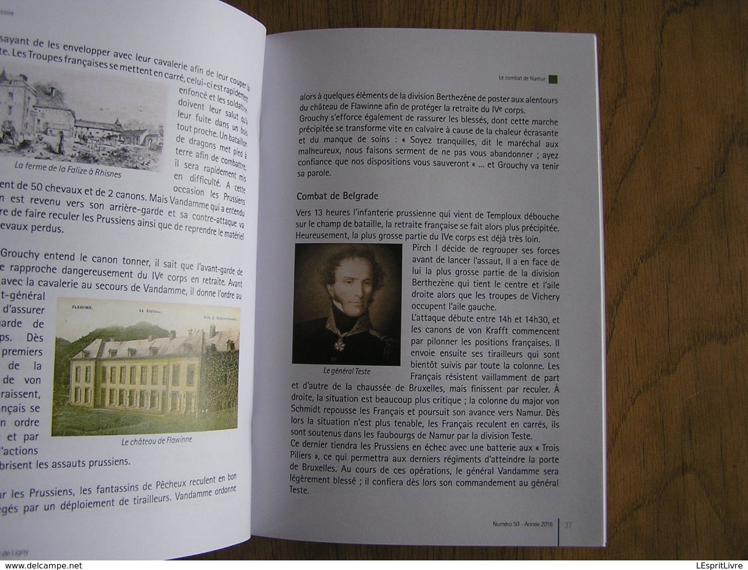 BULLETIN DES AMIS DE LIGNY N° 50 Histoire 1er EMPIRE 1815 Napoléon 5 ème de Ligne à Namur Combats Sous Préfet Dinant