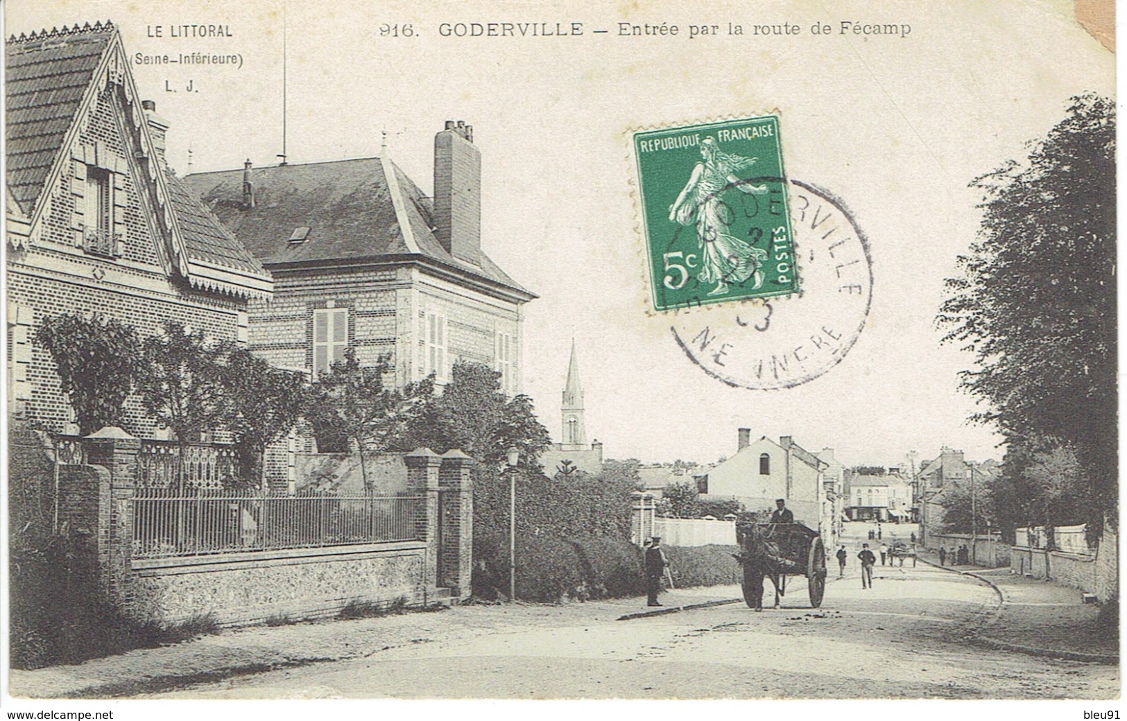 GODERVILLE, ROUTE DE FECAMP - Goderville