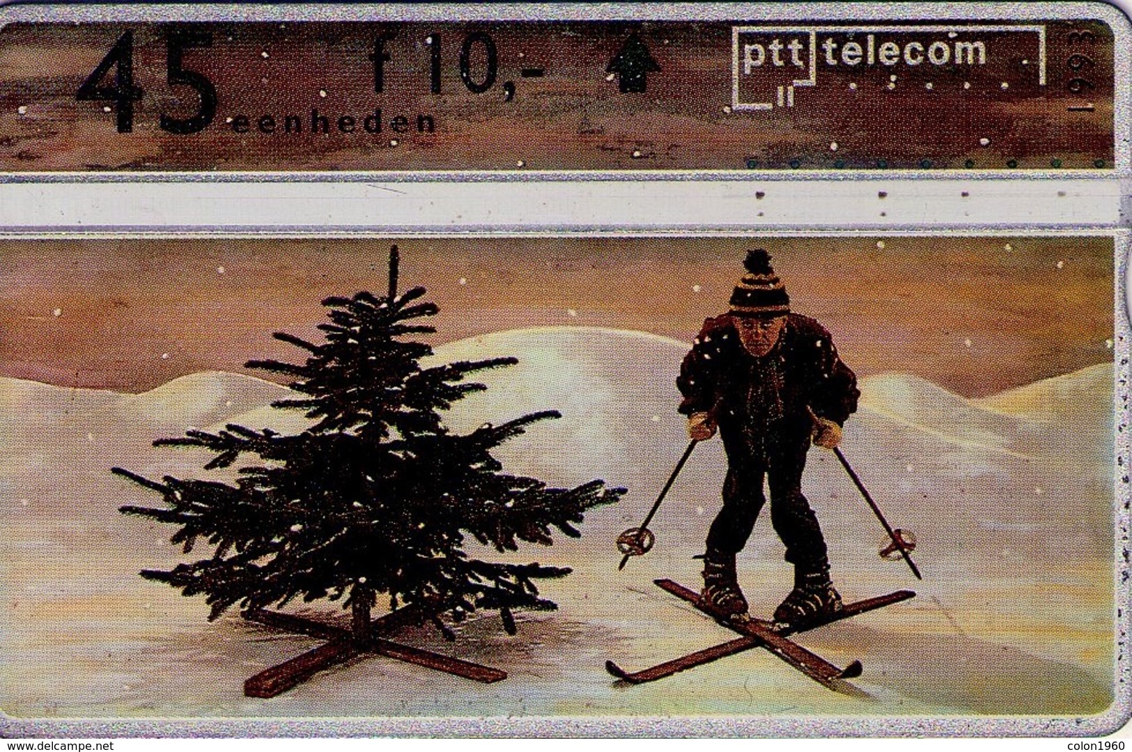 HOLANDA. Man On Ski. 1993. G029 - (306H). (042) - Public