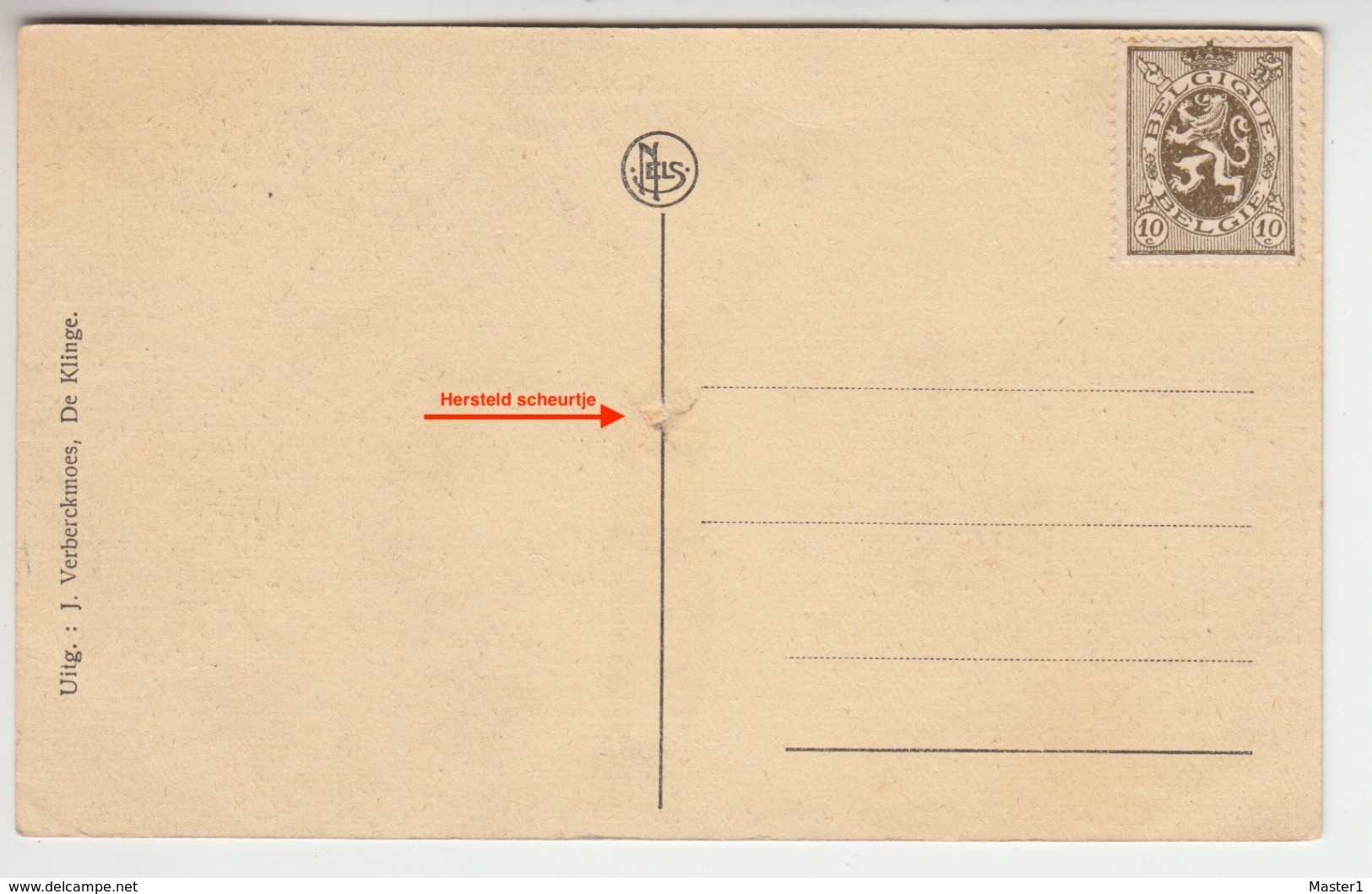 DE KLINGE JAREN 20/30 DORPSTRAAT GRENS / LINKS HALTE BELGISCH TOLWEZEN, RECHTS DOUANE NAAST GRENSPAAL / MOOIE ANIMATIE - Sint-Gillis-Waas