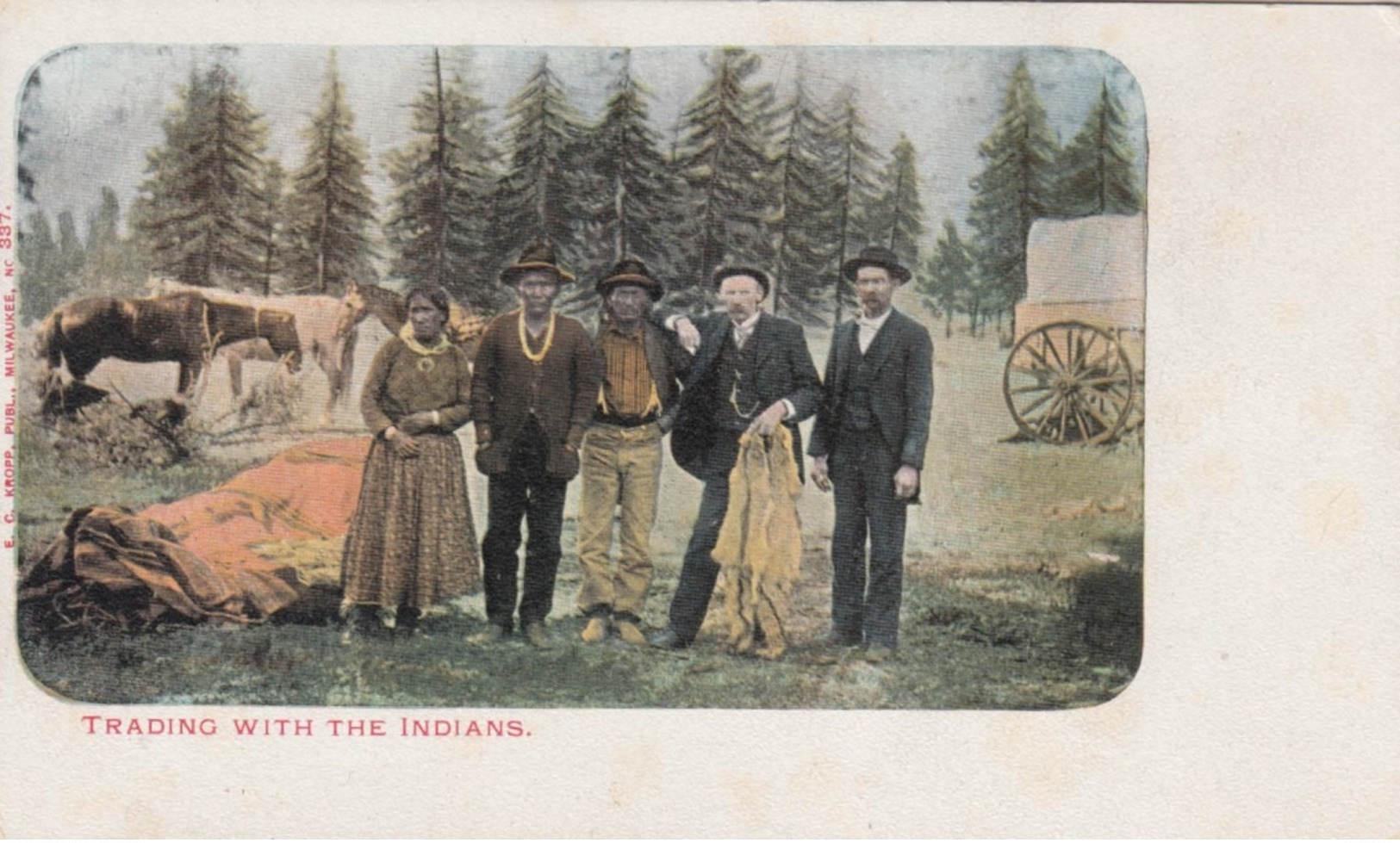 Trading With The Indians , PMC 1898 - Indiani Dell'America Del Nord