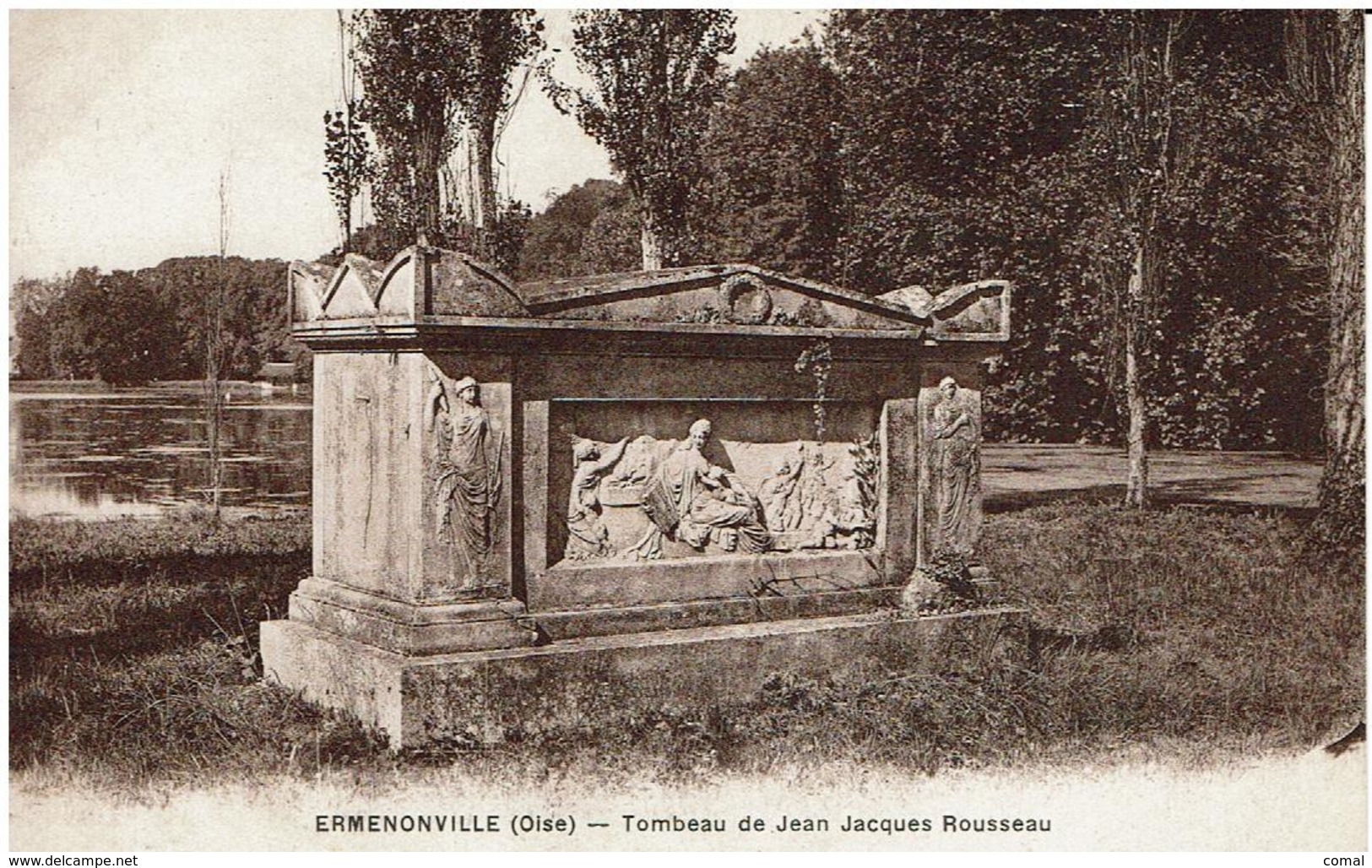 Cc - CPA - 60 - ERMENONVILLE - Tombeau De Jean Jacques Rousseau - - Ermenonville