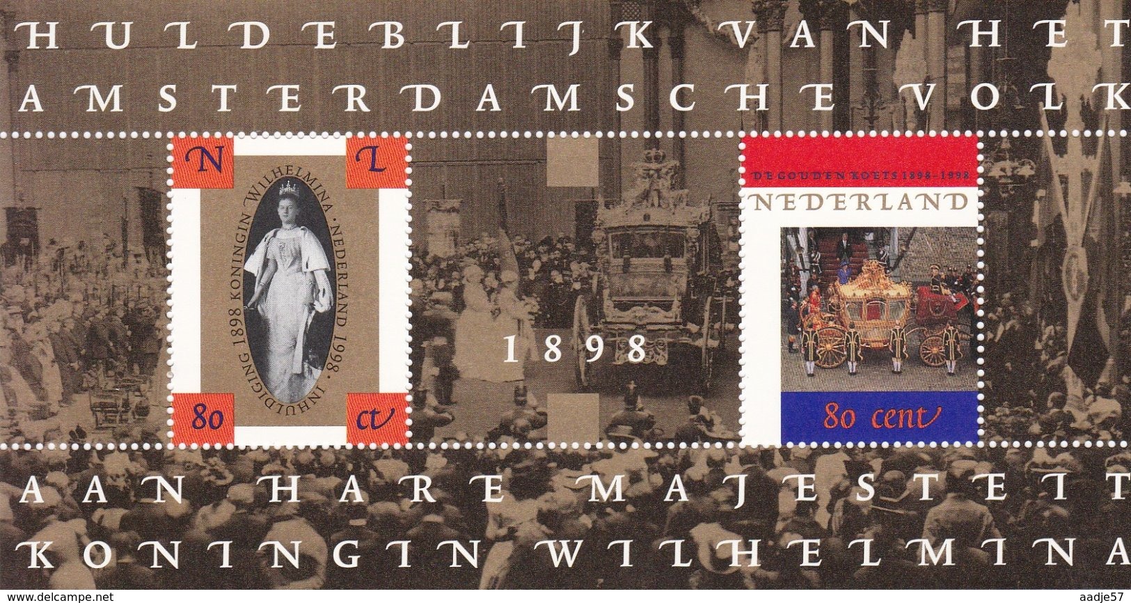 Netherlands Niederlande Pays-Bas - 1998 Blokje Oranje Vorstinnen NVPH 1778 MNH** - Blocs