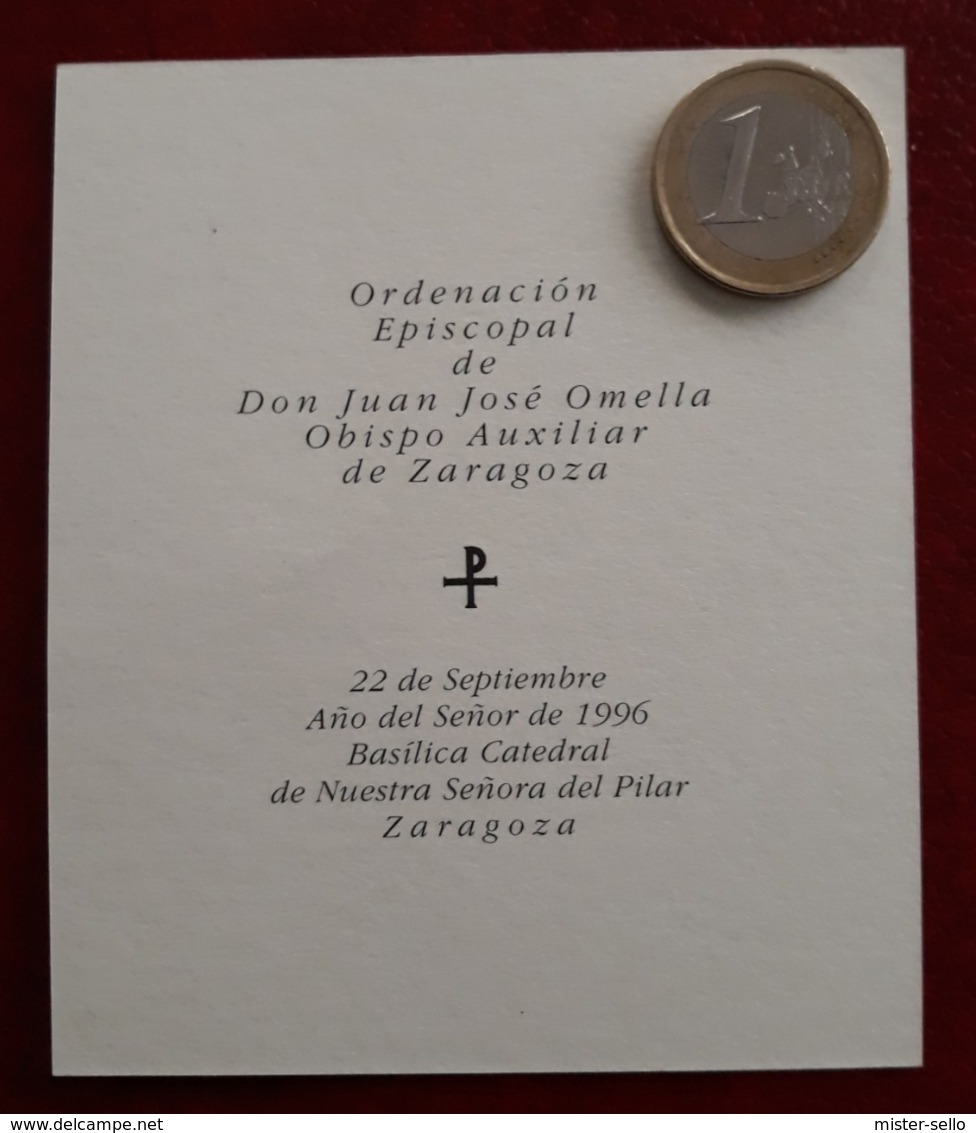 JUAN JOSÉ OMELLA OBISPO AUXILIAR DE ZARAGOZA. ORACIÓN. - Religion & Esotérisme