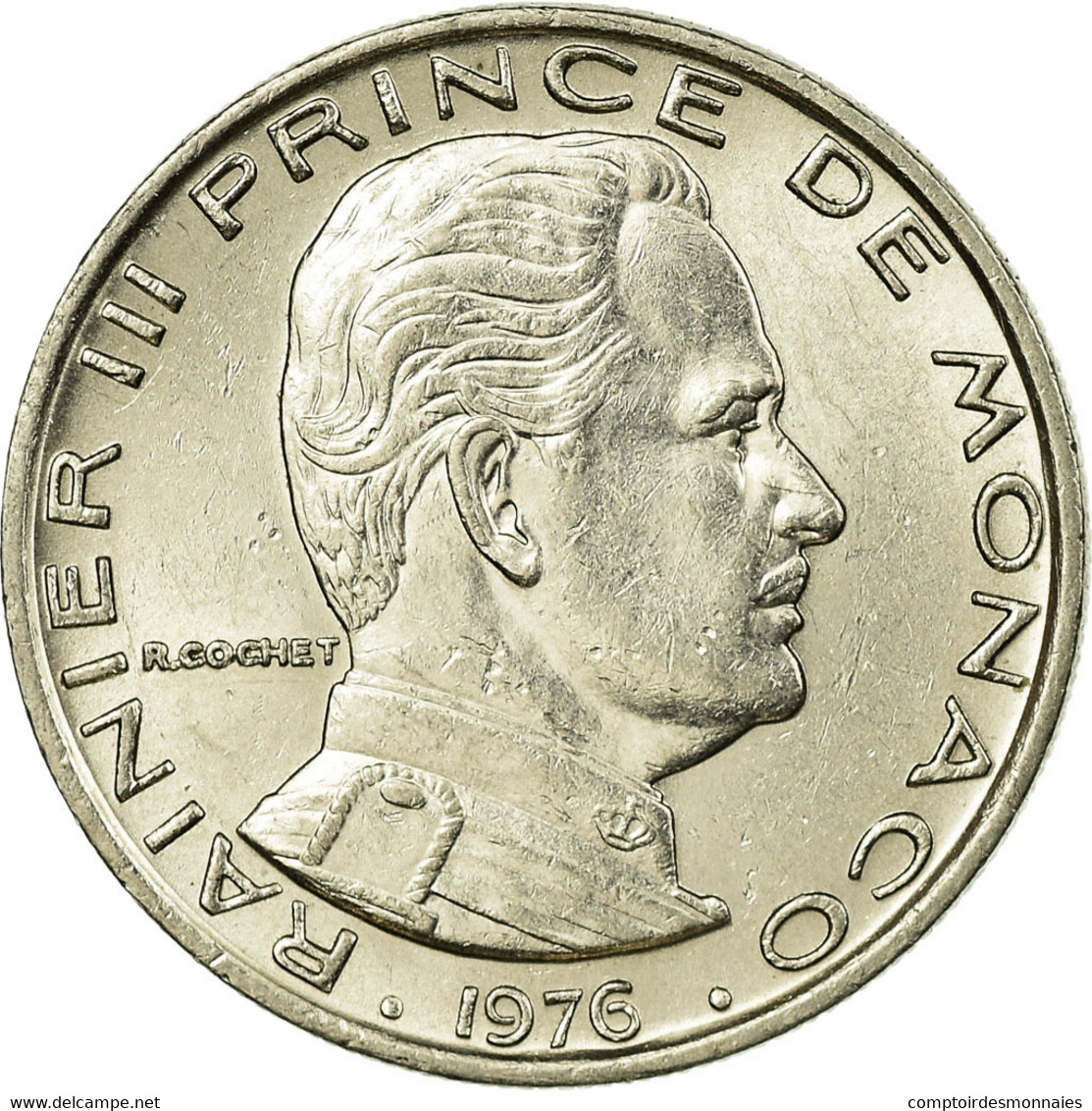 Monnaie, Monaco, Rainier III, Franc, 1976, TTB, Nickel, KM:140 - 1960-2001 New Francs