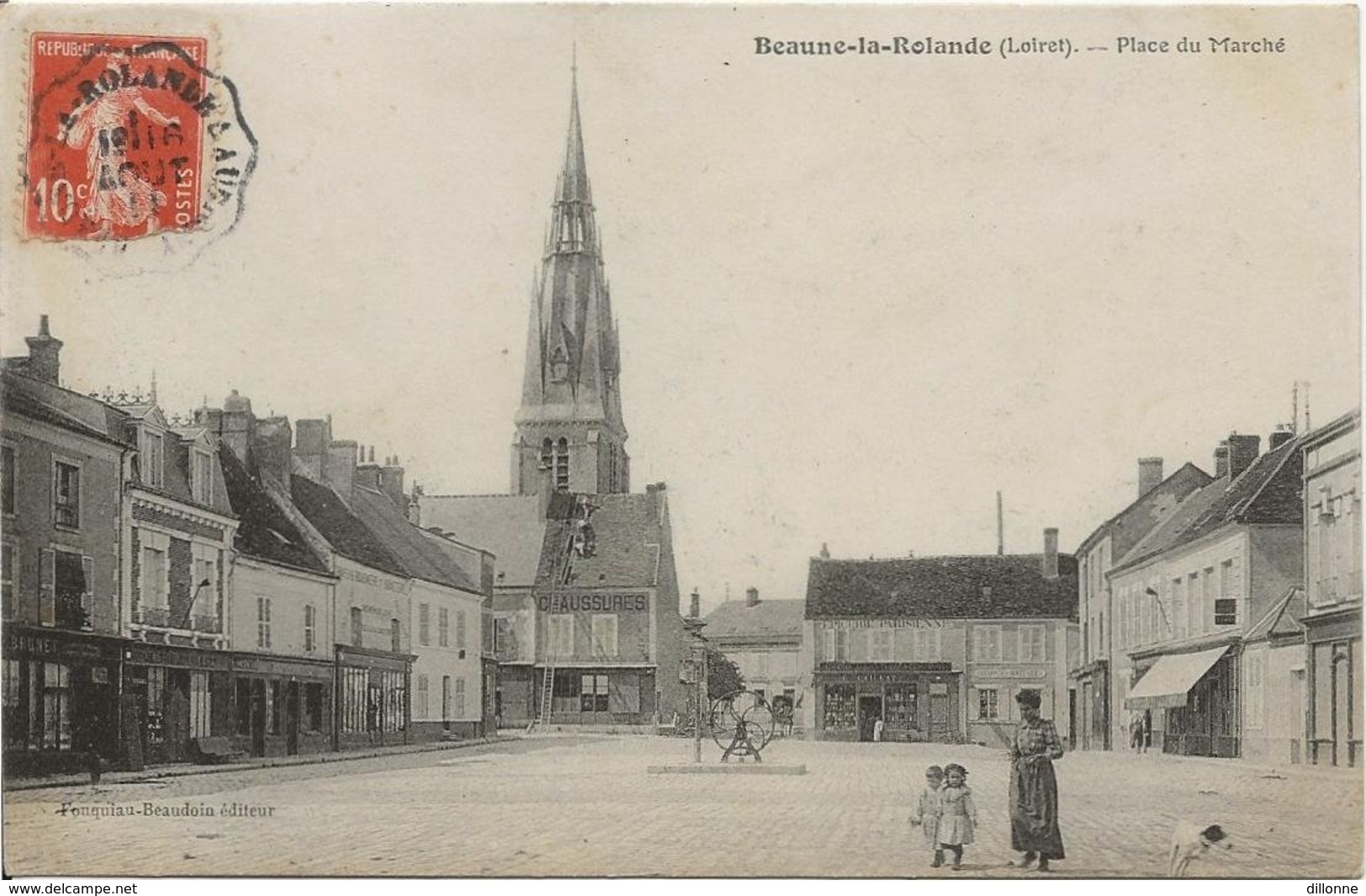 D 45 BEAUNE LA ROLANDE   Place Du Marche - Beaune-la-Rolande