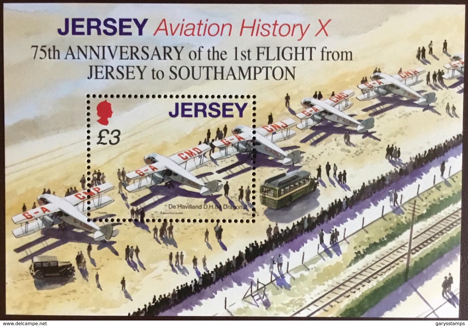 Jersey 2009 Flight To Southampton Anniversary Minisheet MNH - Jersey